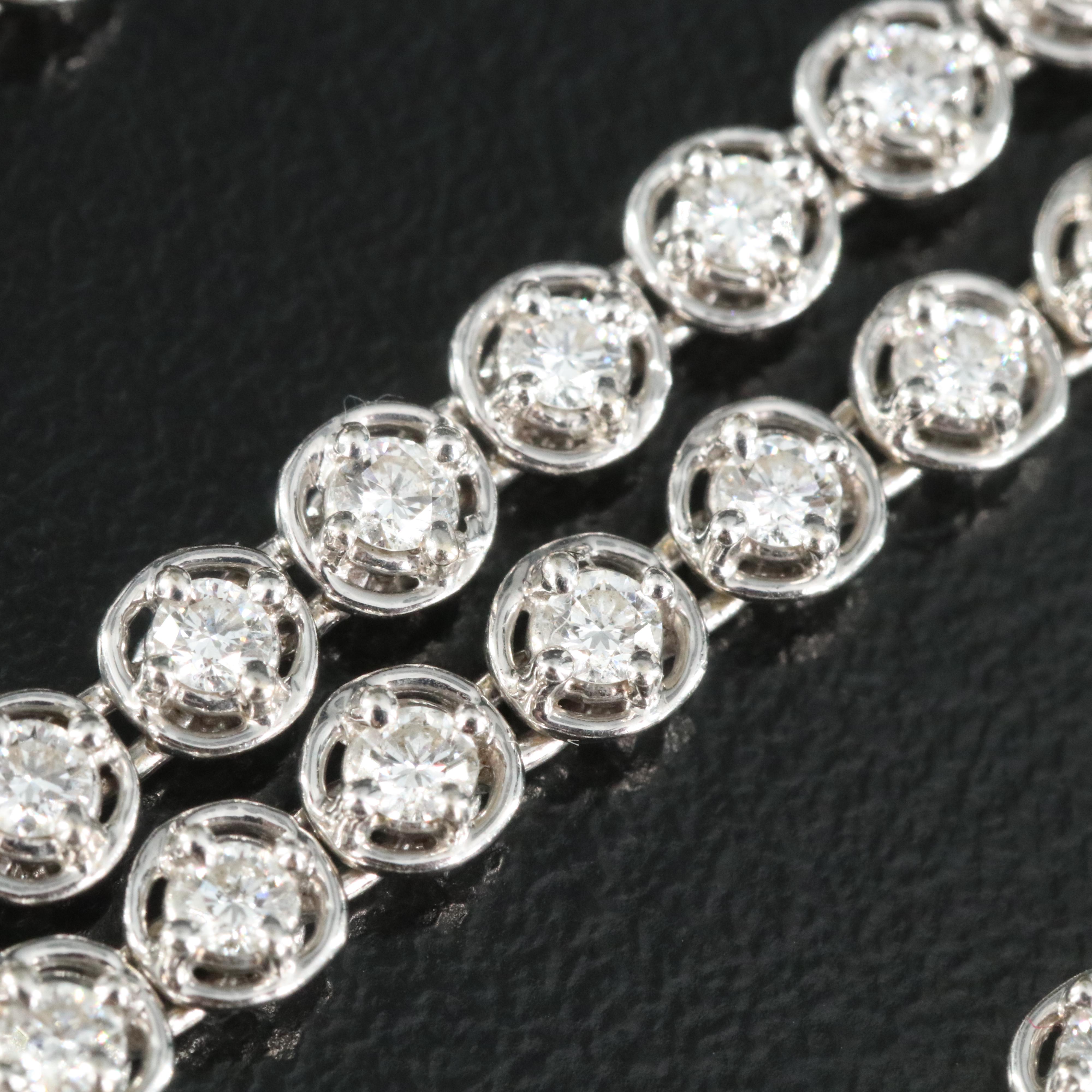 18K 8.21 CTW Diamond Line Necklace