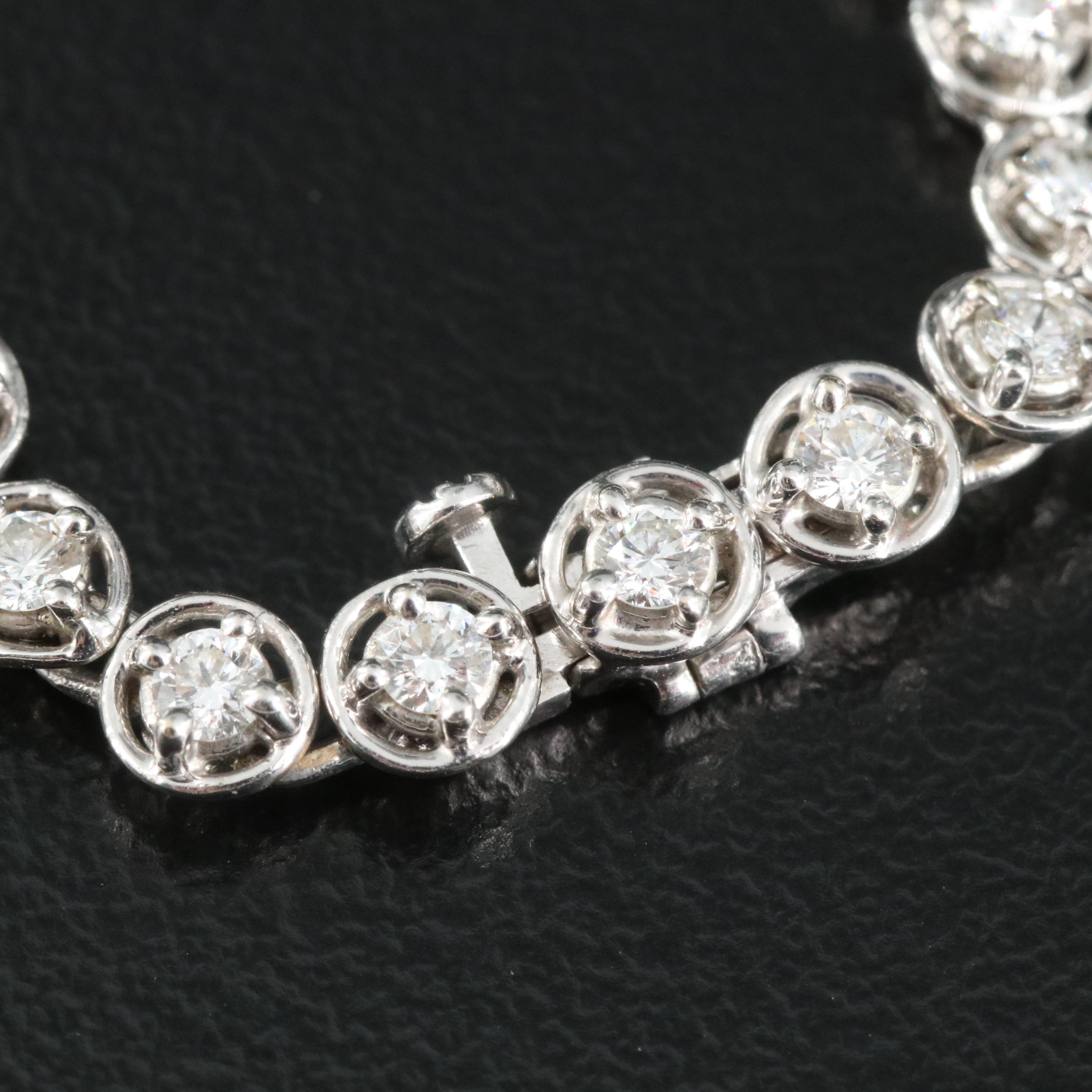 18K 8.21 CTW Diamond Line Necklace