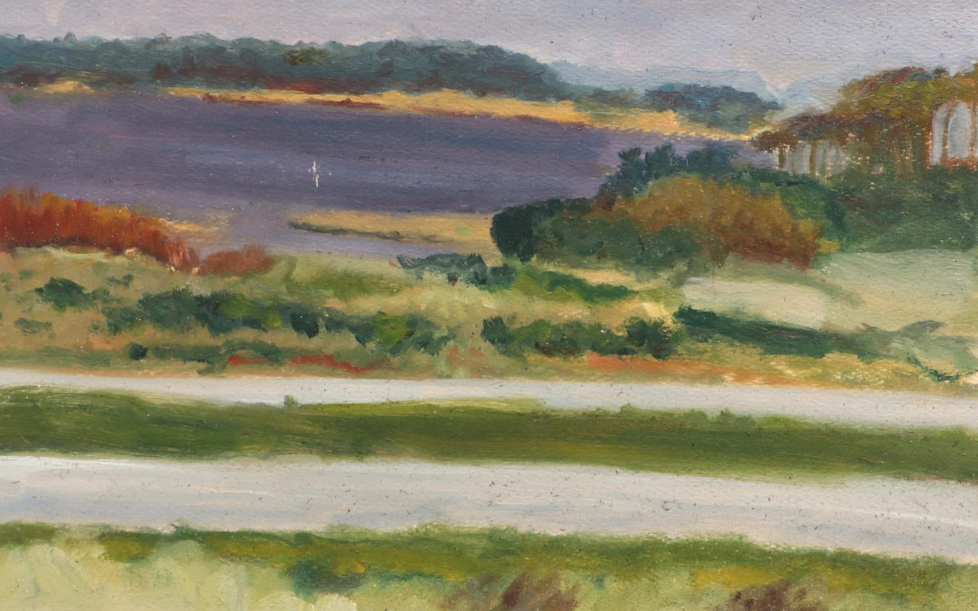 Deborah Kriger Oil Painting of Coastal Landscape, Late 20th Century | EBTH