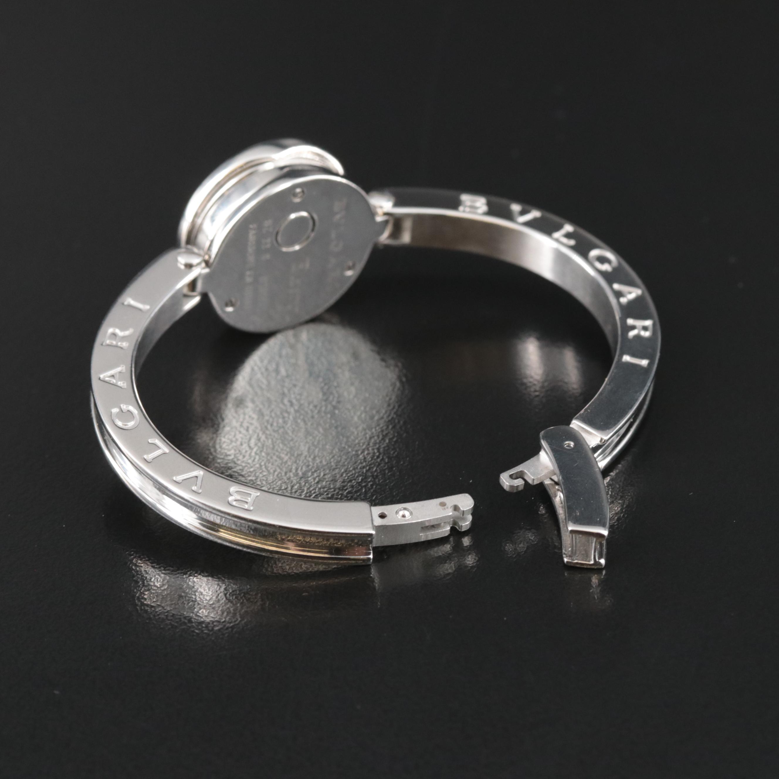 BVLGARI B.Zero1 Diamond Dial Stainless Steel Watch