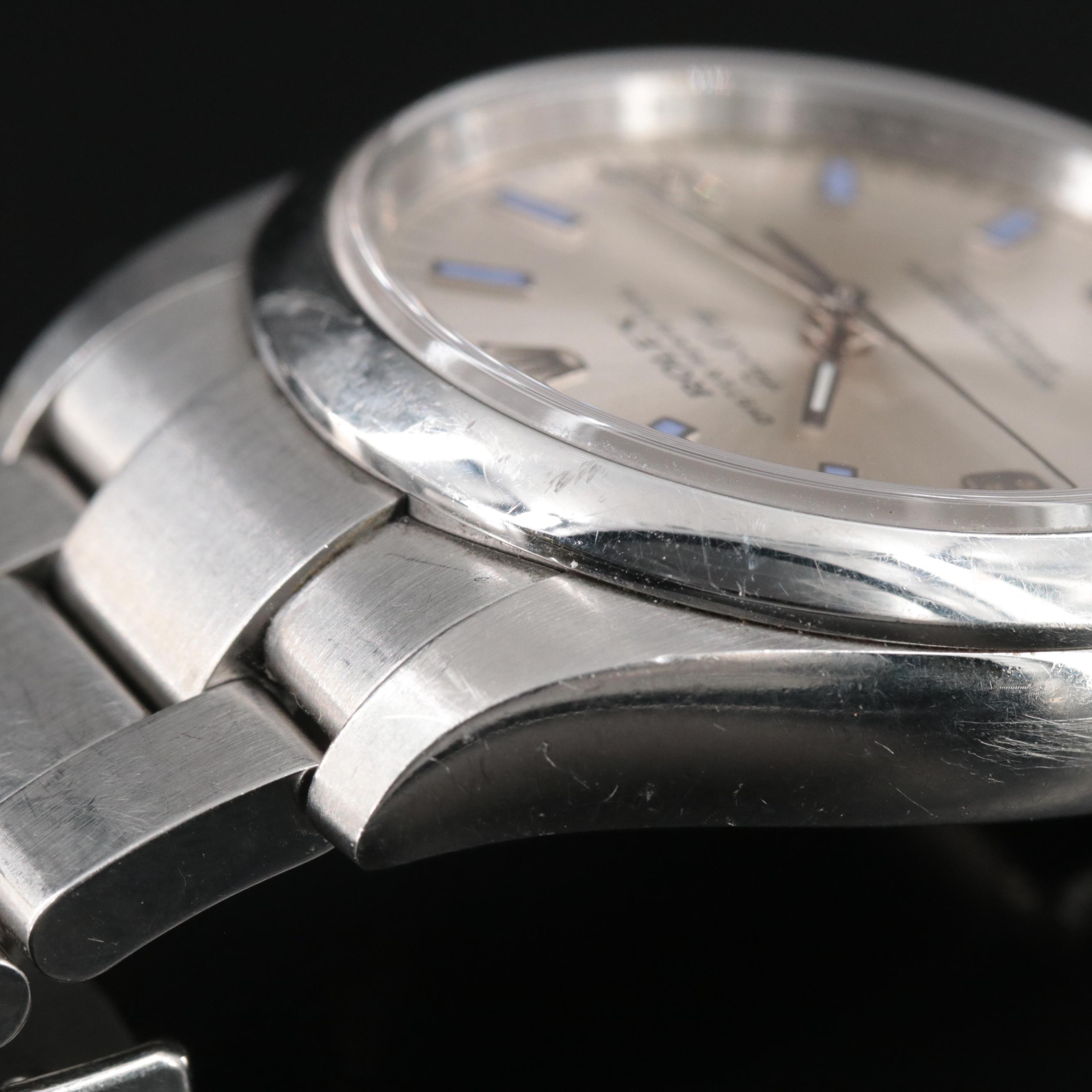 Rolex Air King Blue Bar Automatic Watch