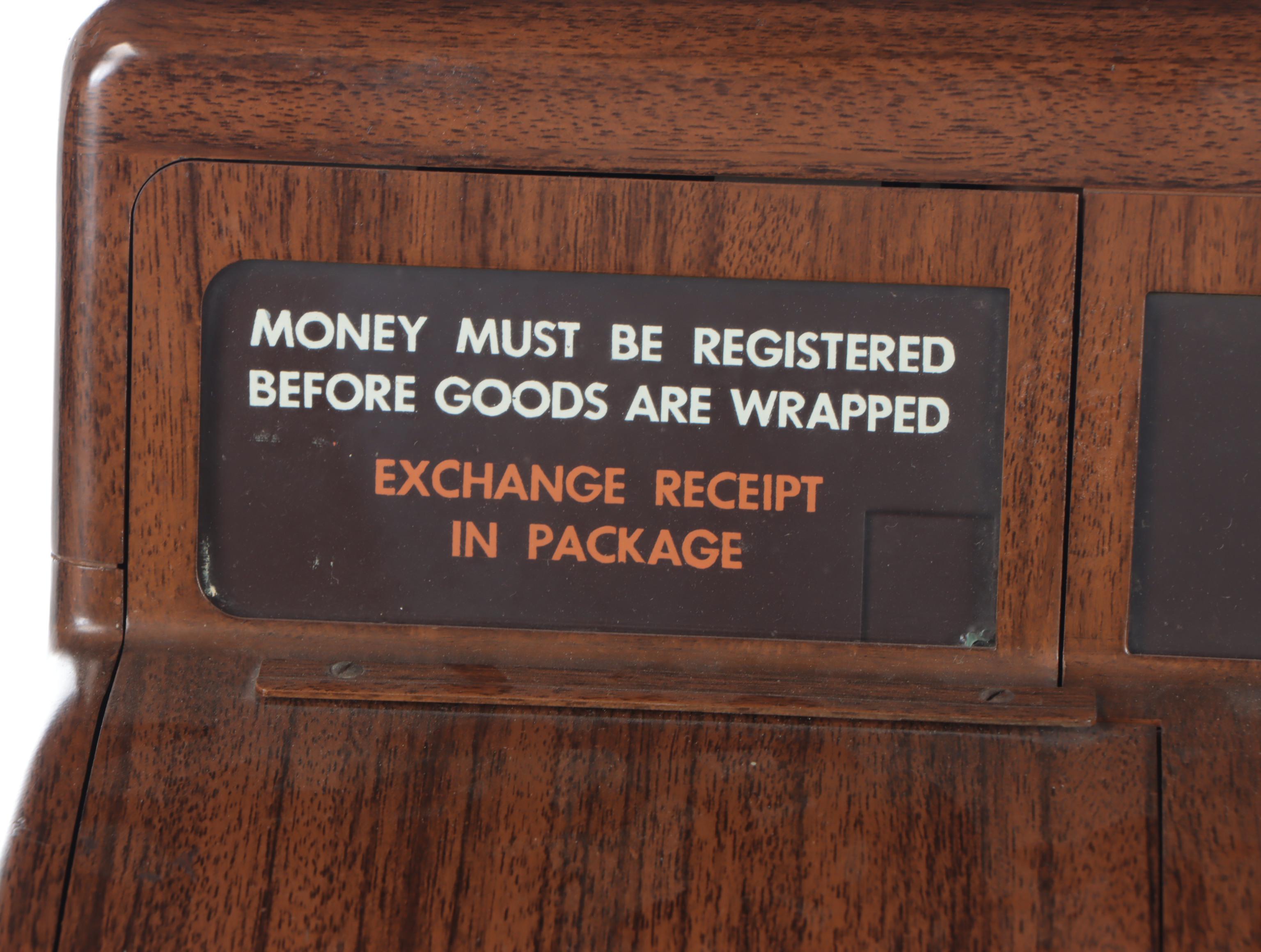 Mid-Century National Cash Register Wood Grain Laminate Cash Register