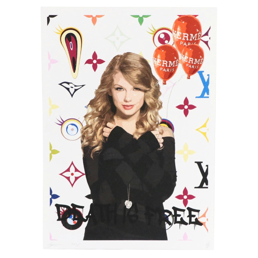 Death NYC Pop Art Graphic Print of Shepard Taylor Swift x Louis Vuitton, 2023