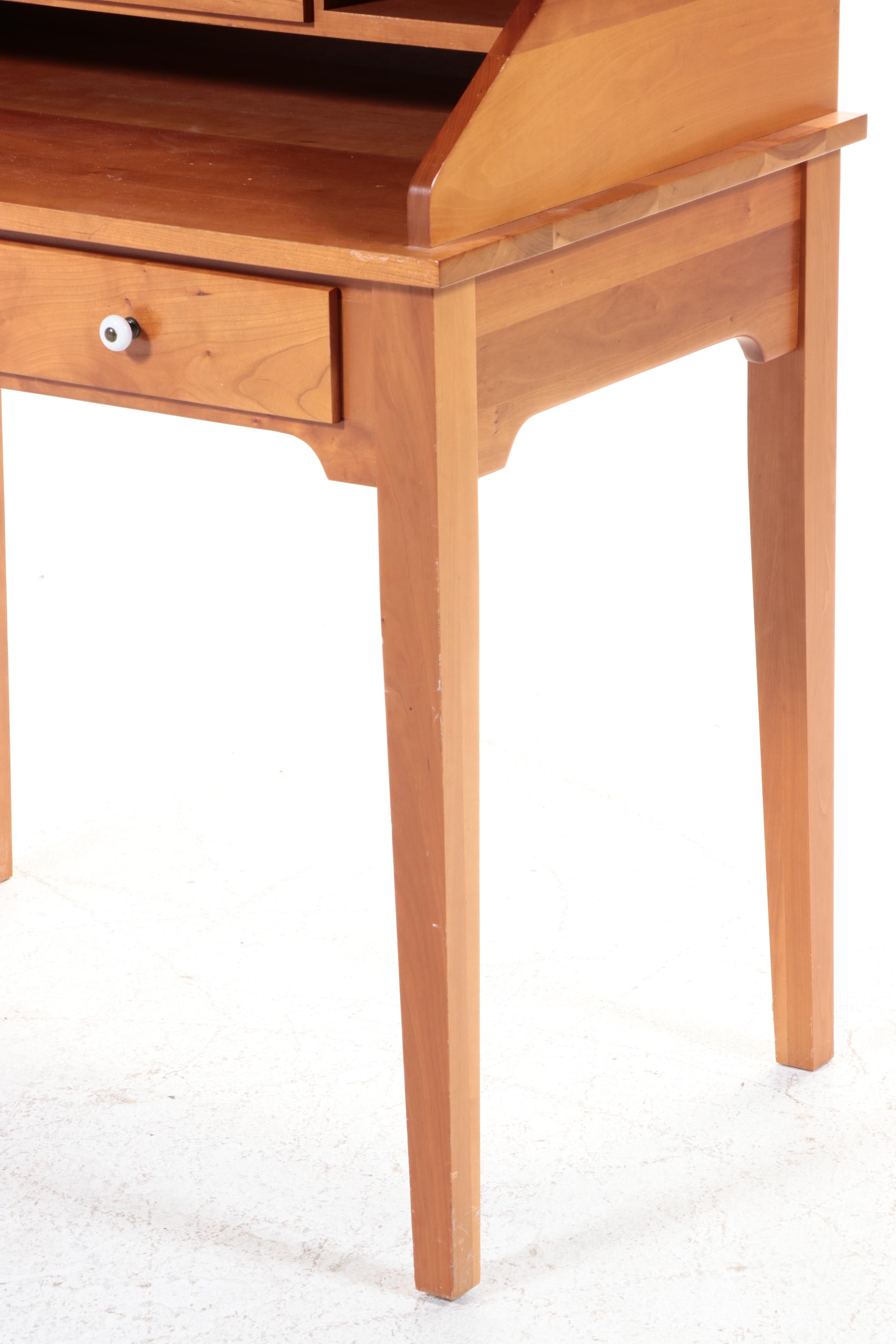 Shaker Style Cherry Finish Secretary Desk