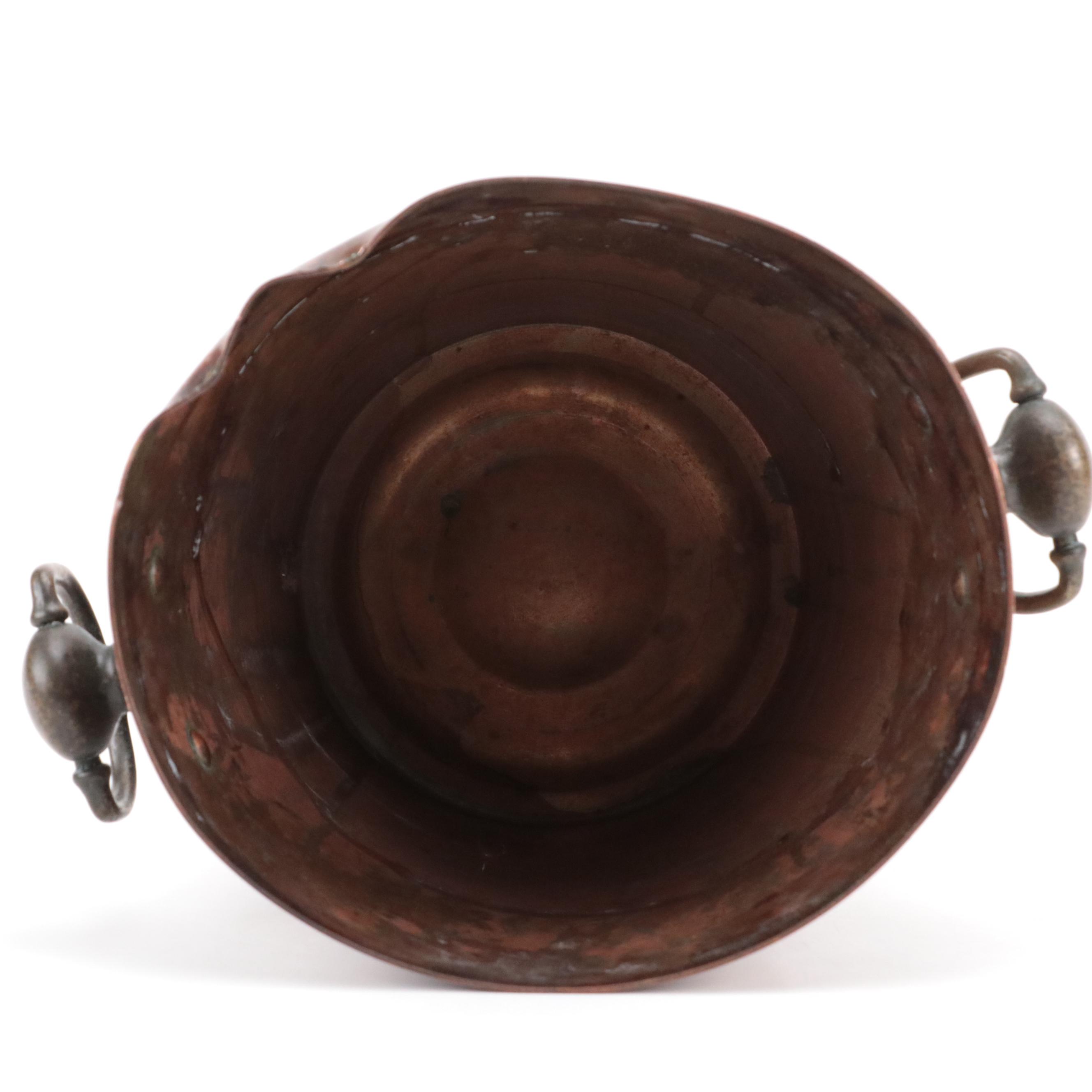 Teleflora "Le Saucier" Copper Sauce Pan with Revere Ware Copper Kettle