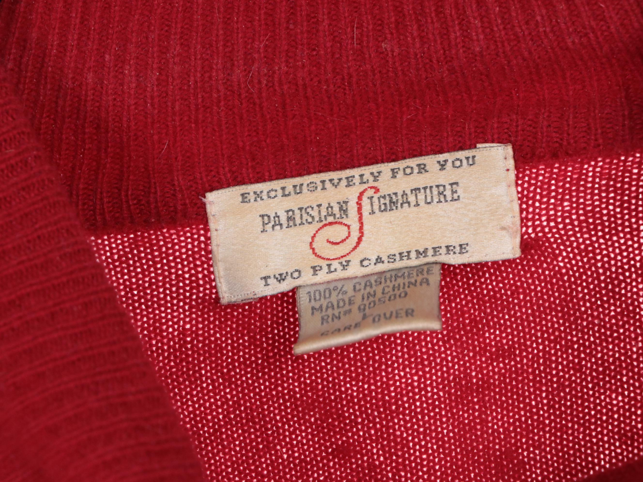Doncaster, Saks, Apt.9 and Other Cashmere Sweaters, Cardigan, and