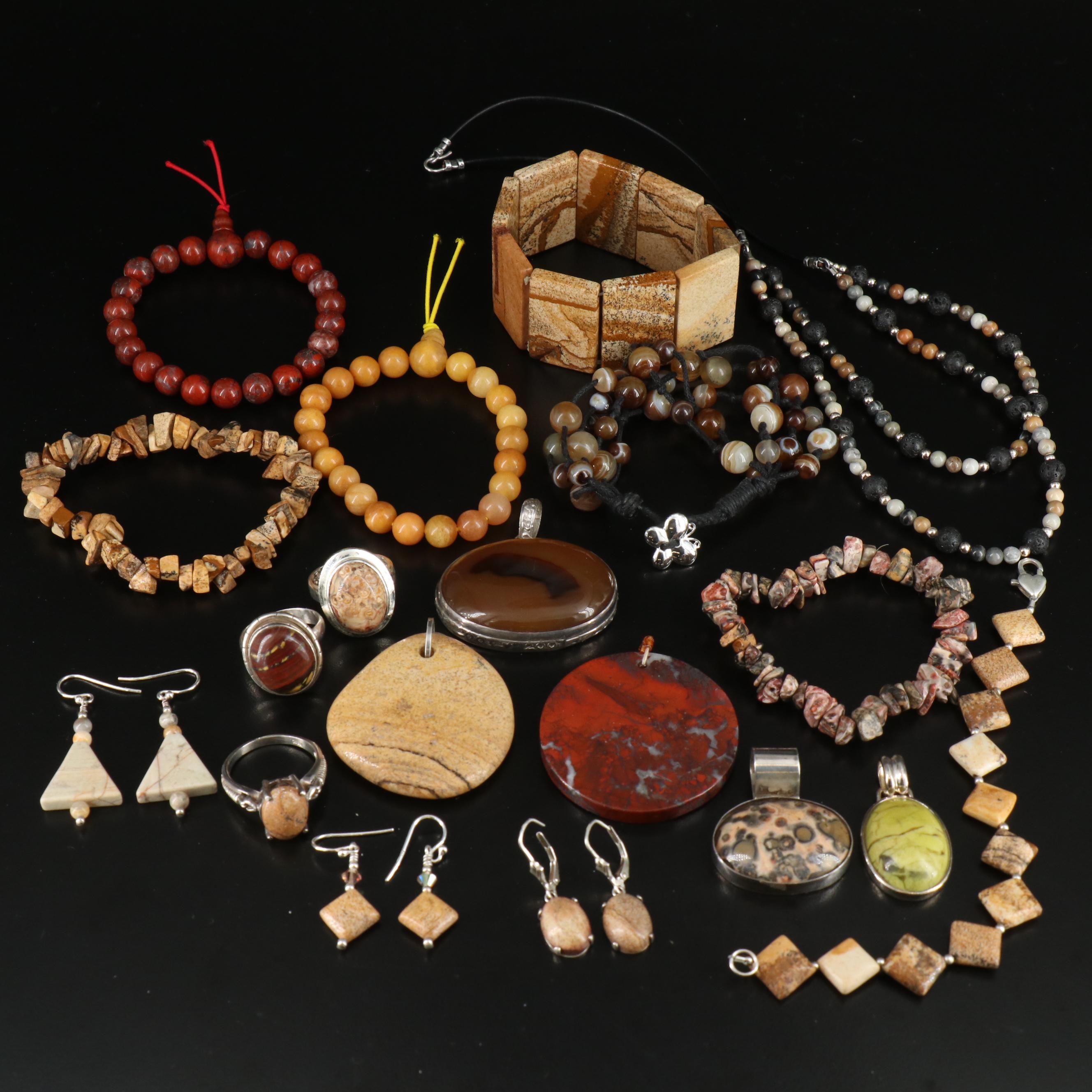 Vidal Chavez Zuni Pendant Featured in Sterling Jewelry Assortment