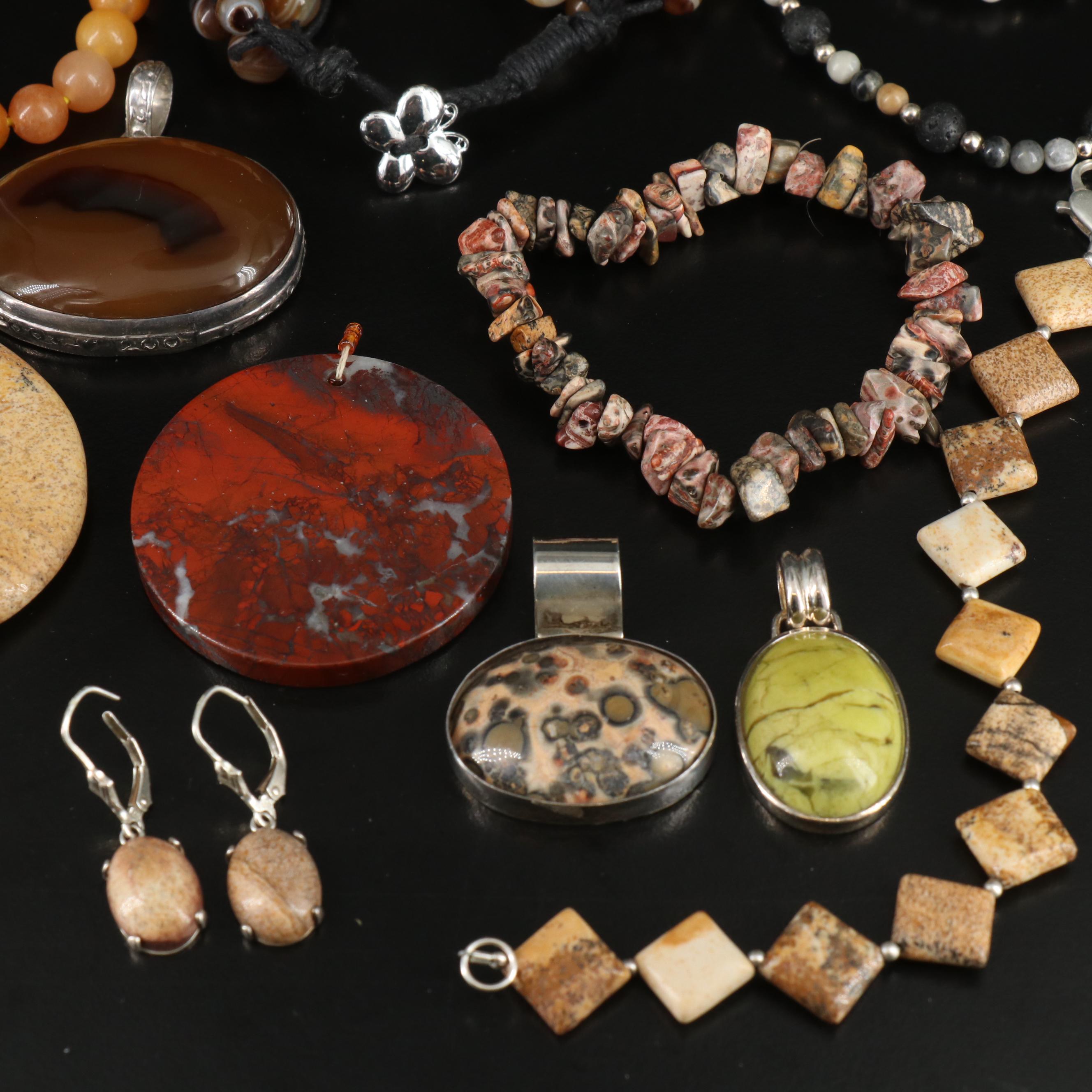 Vidal Chavez Zuni Pendant Featured in Sterling Jewelry Assortment