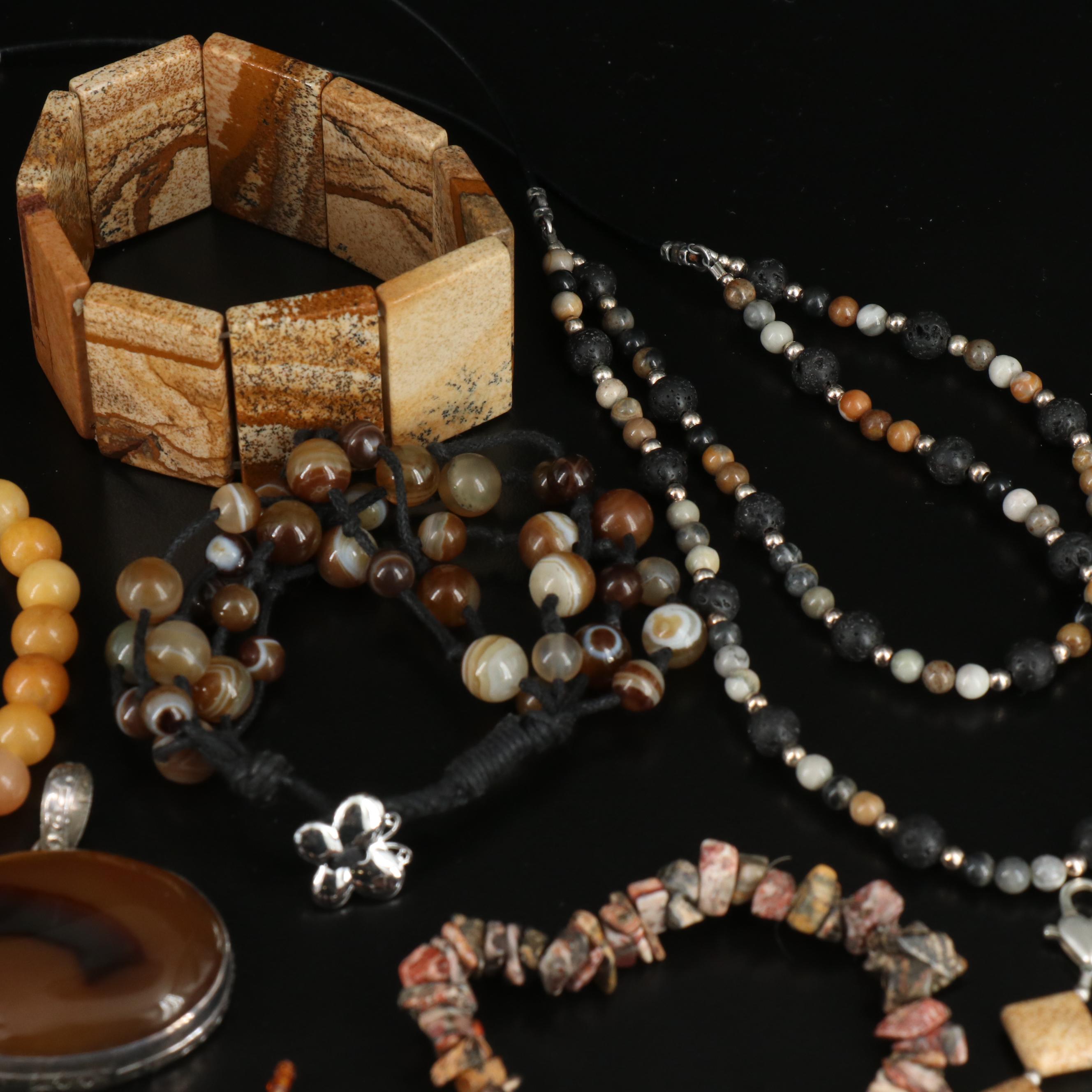 Vidal Chavez Zuni Pendant Featured in Sterling Jewelry Assortment