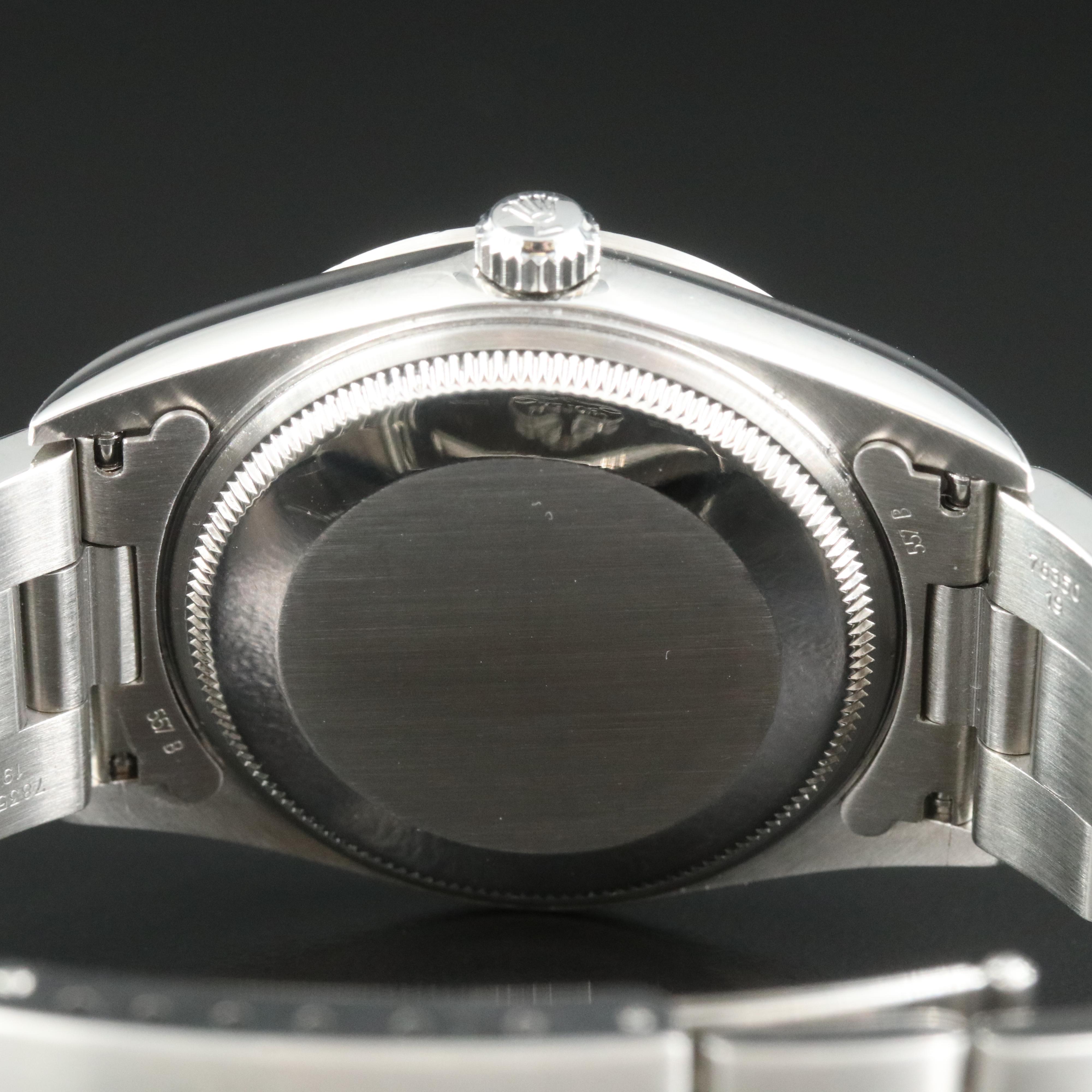 Rolex Air-King Steel Black Dial 34MM Automatic Watch