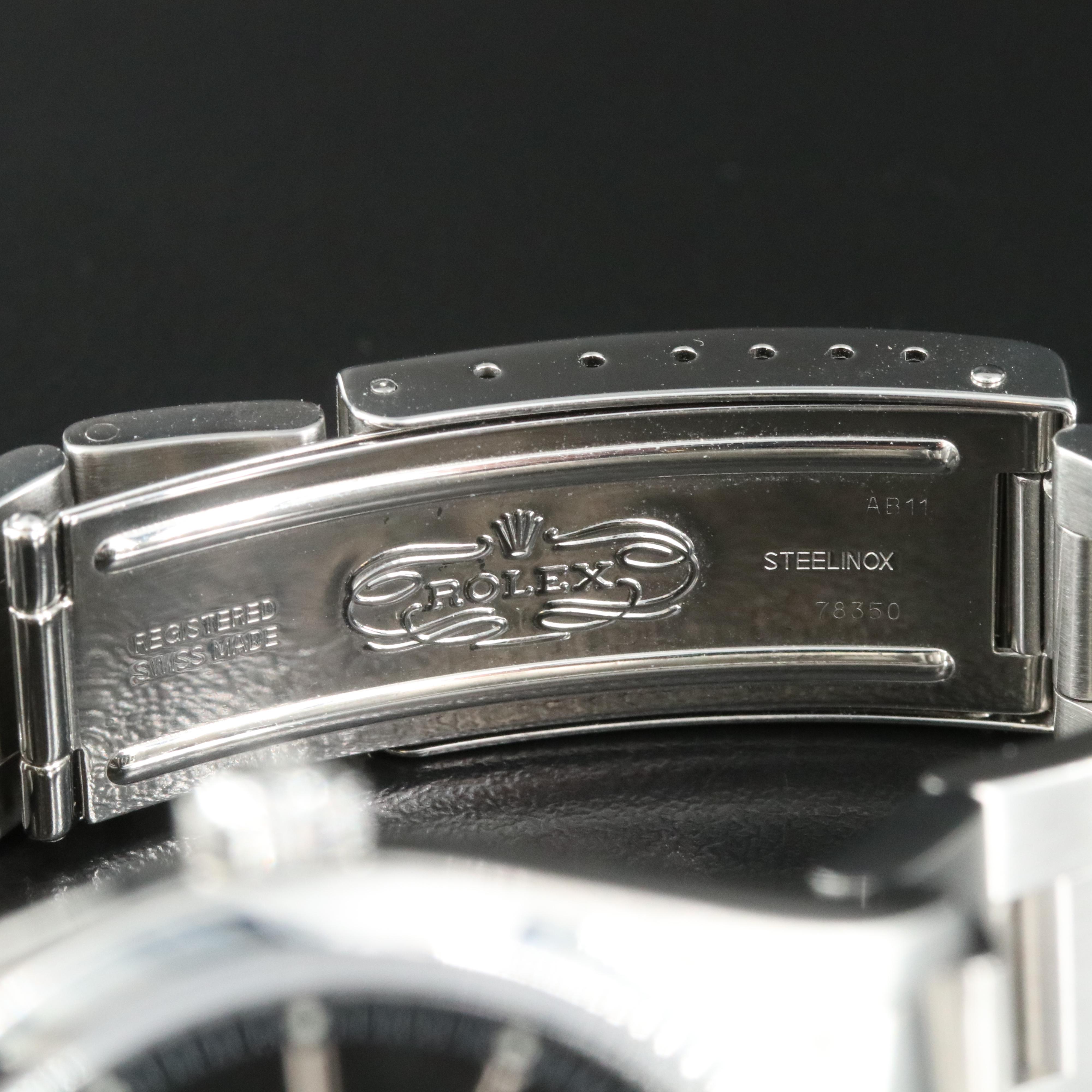 Rolex Air-King Steel Black Dial 34MM Automatic Watch