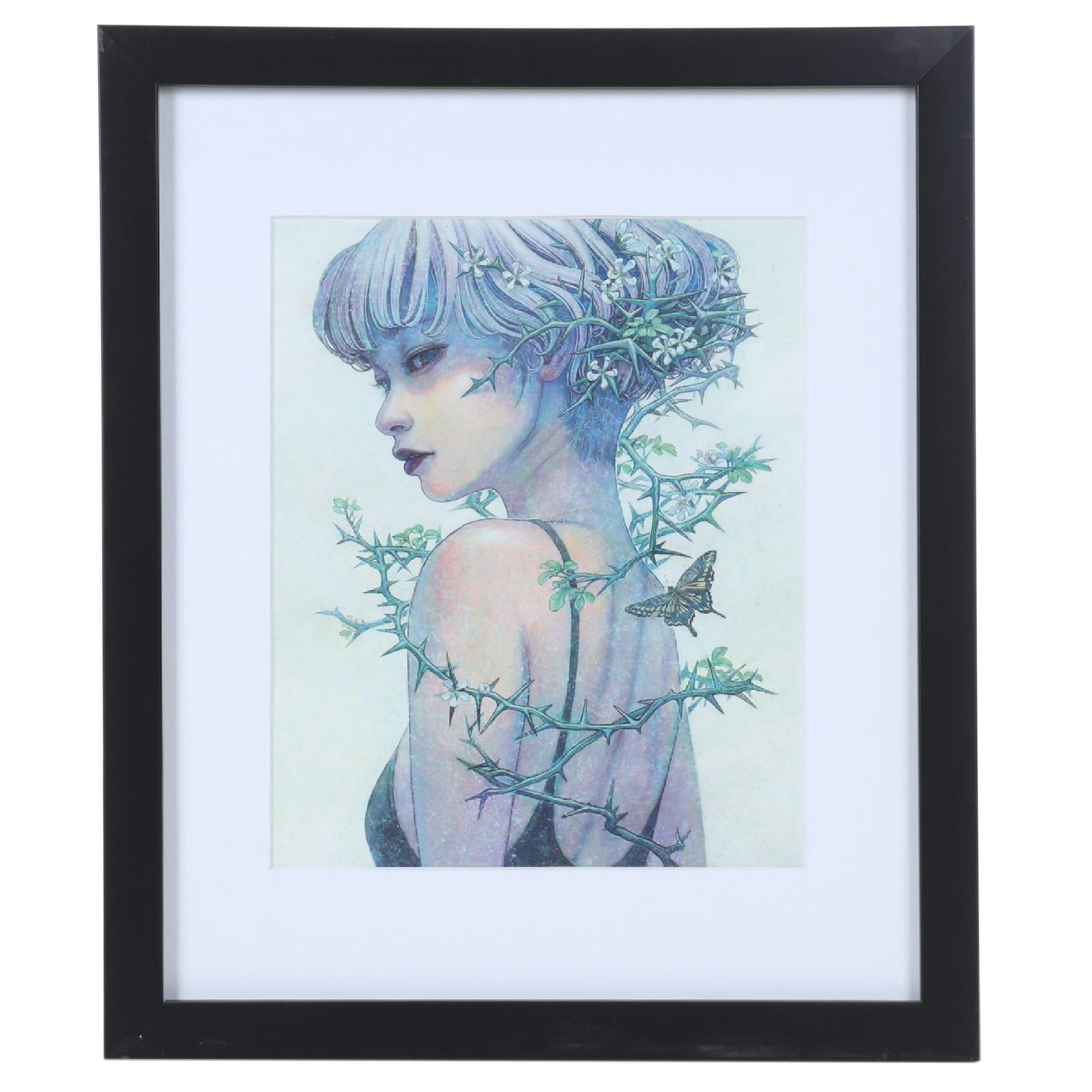 Miho Hirano Offset Lithograph "Self Possessed" From "The Beauties of Nature"