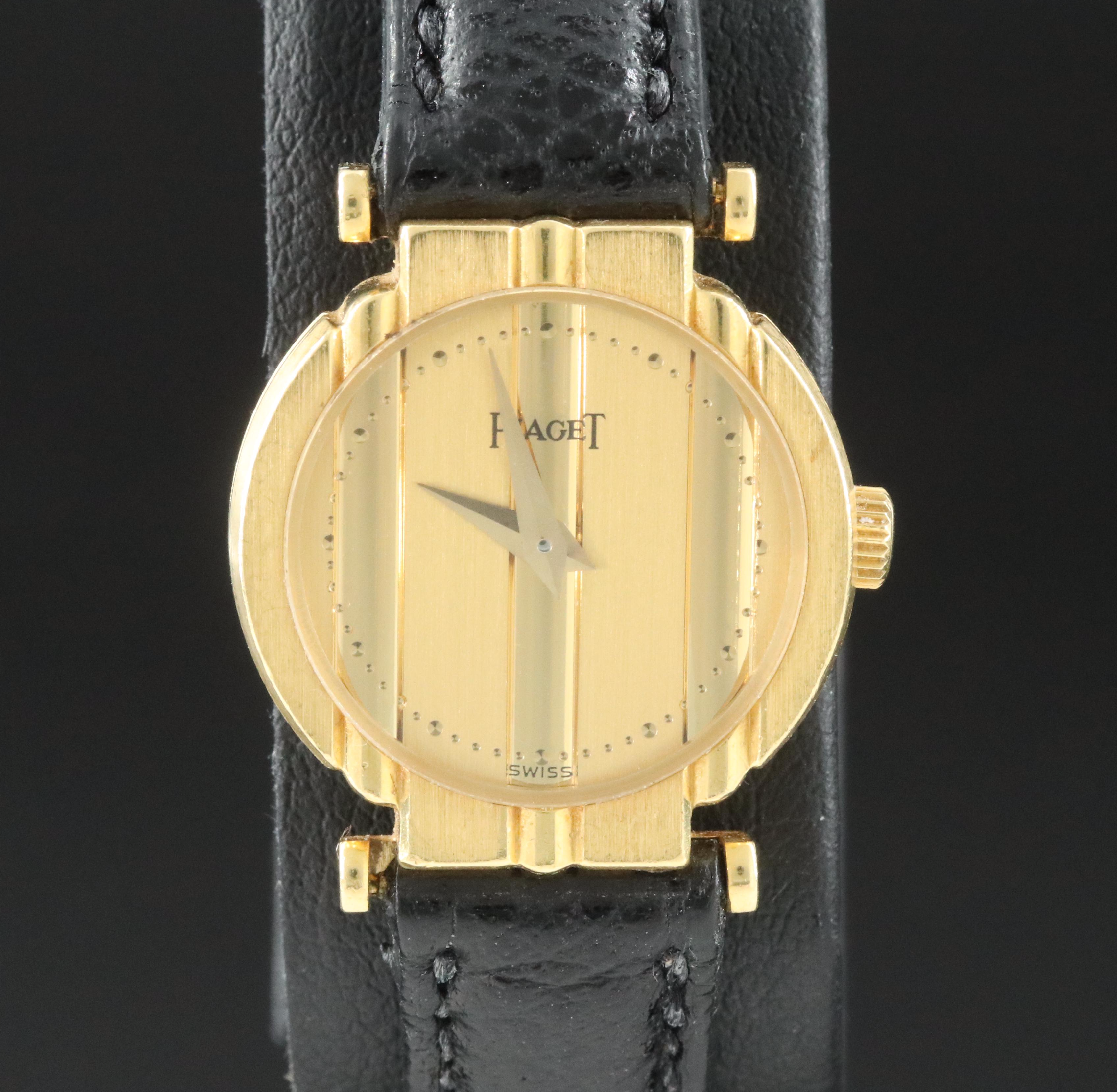 18K Piaget Polo Quartz Watch