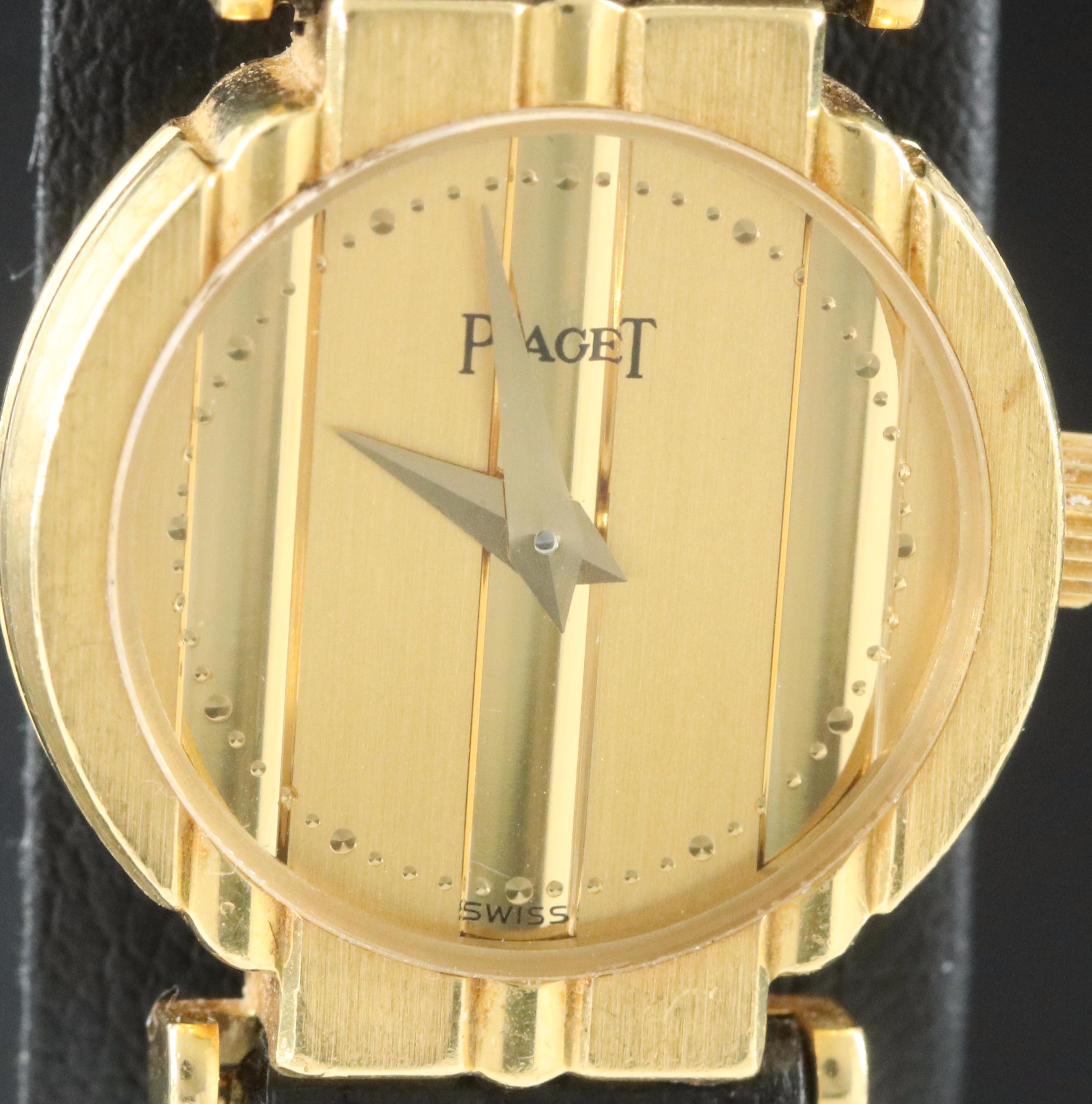 18K Piaget Polo Quartz Watch