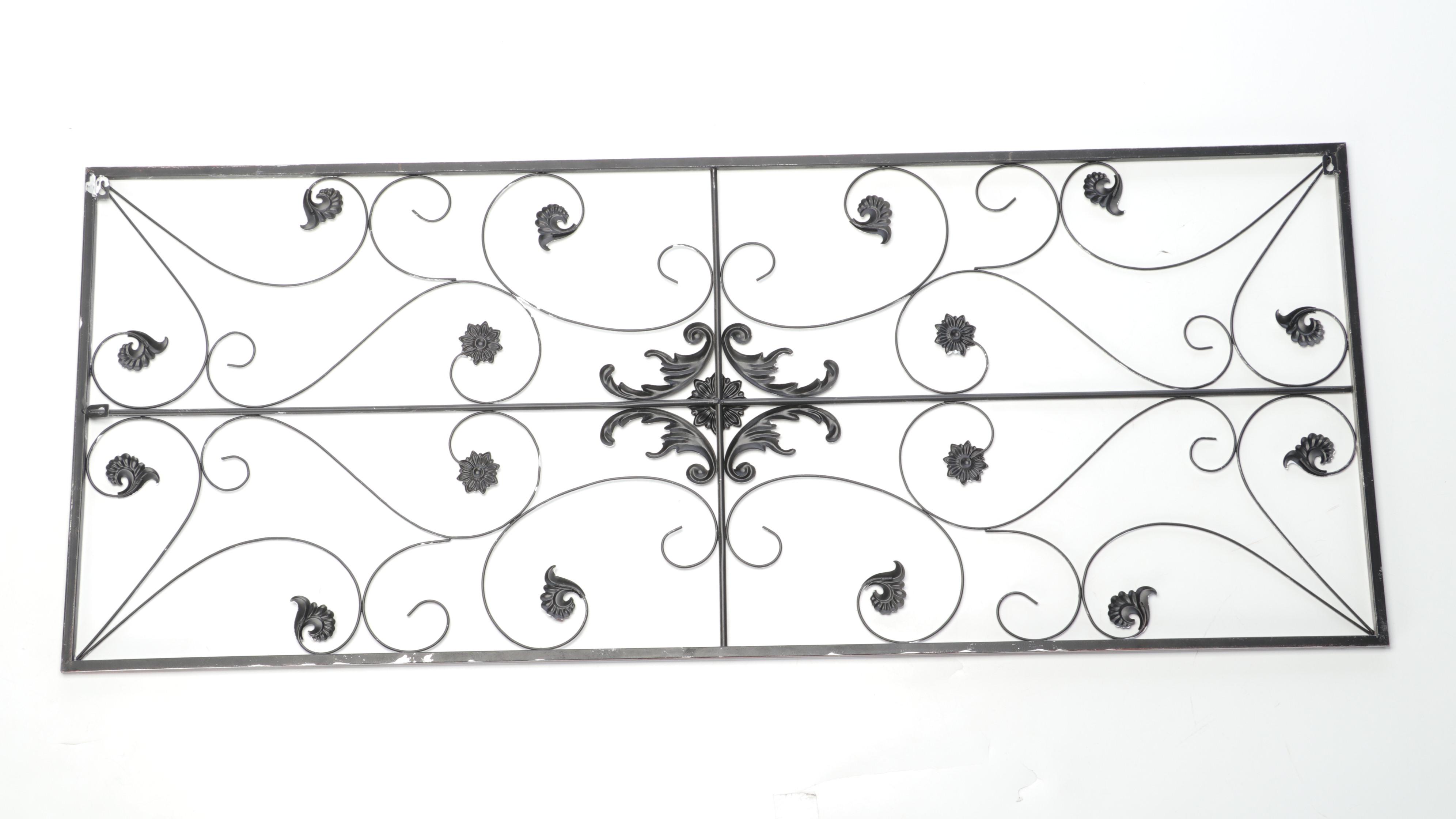 Victorian Style Scrolled Ironwork Wall Decor