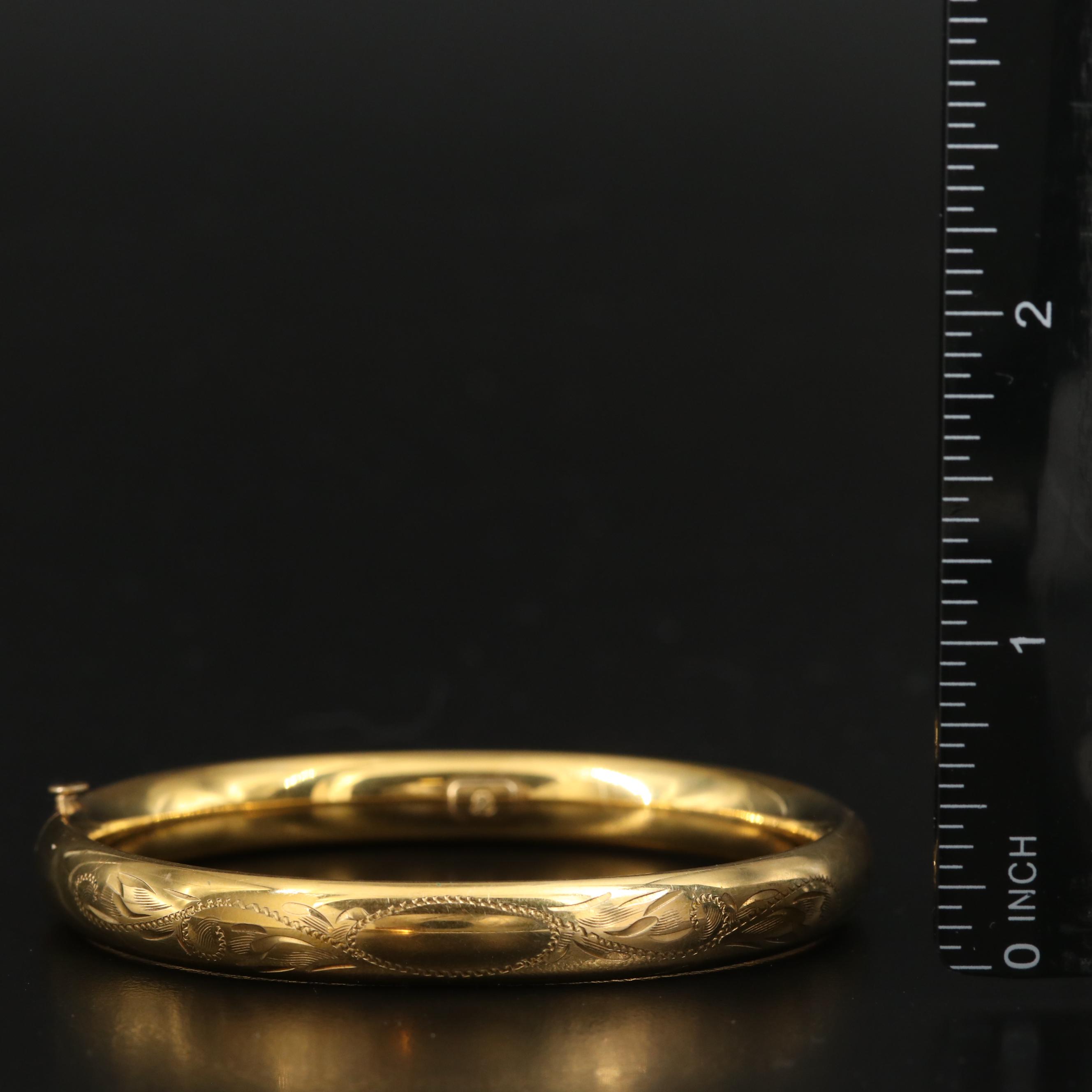 Vintage Gold-Filled Bangles Including Van Dell