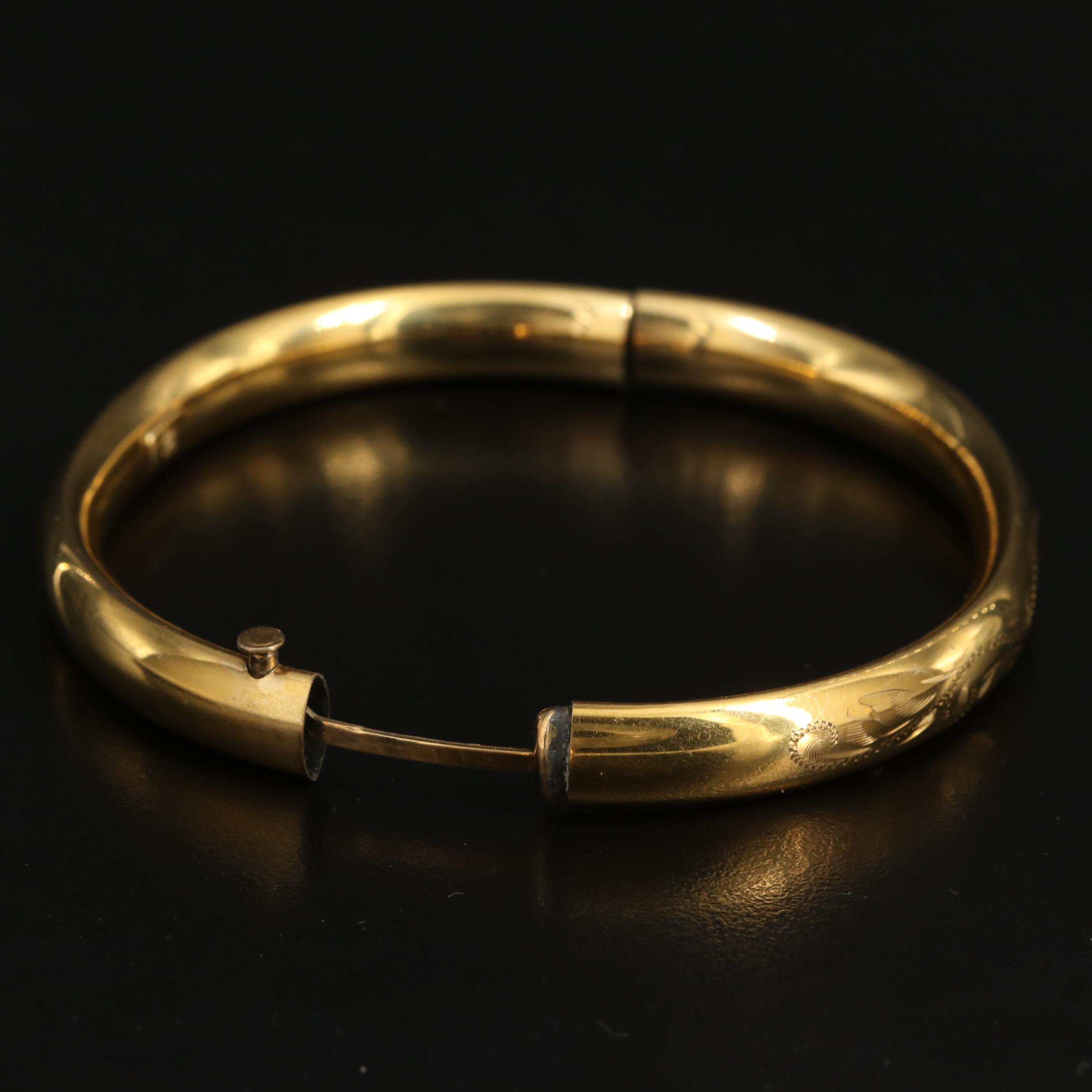 Vintage Gold-Filled Bangles Including Van Dell