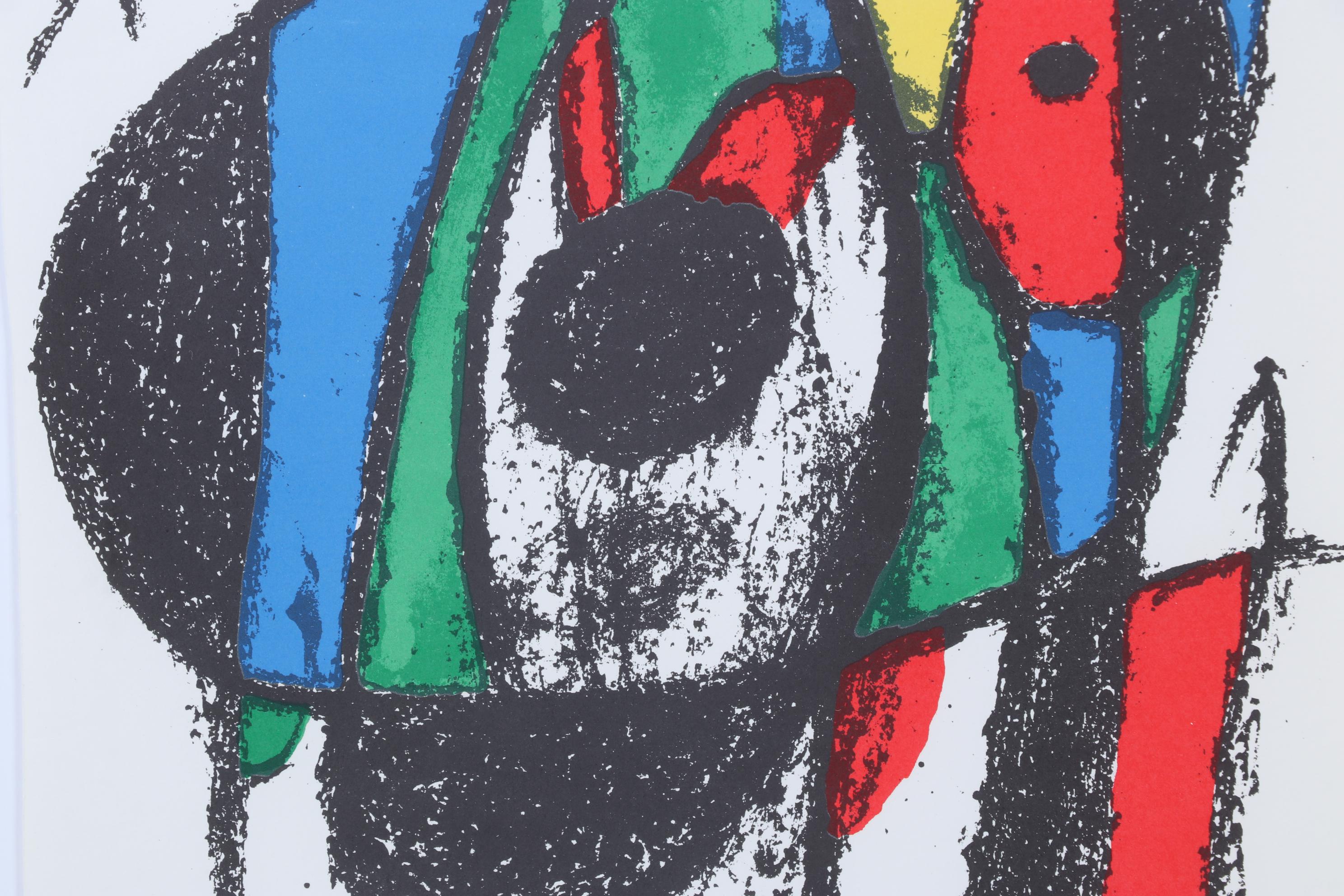 Joan Miró Color Lithograph From "Lithographs II," 1975