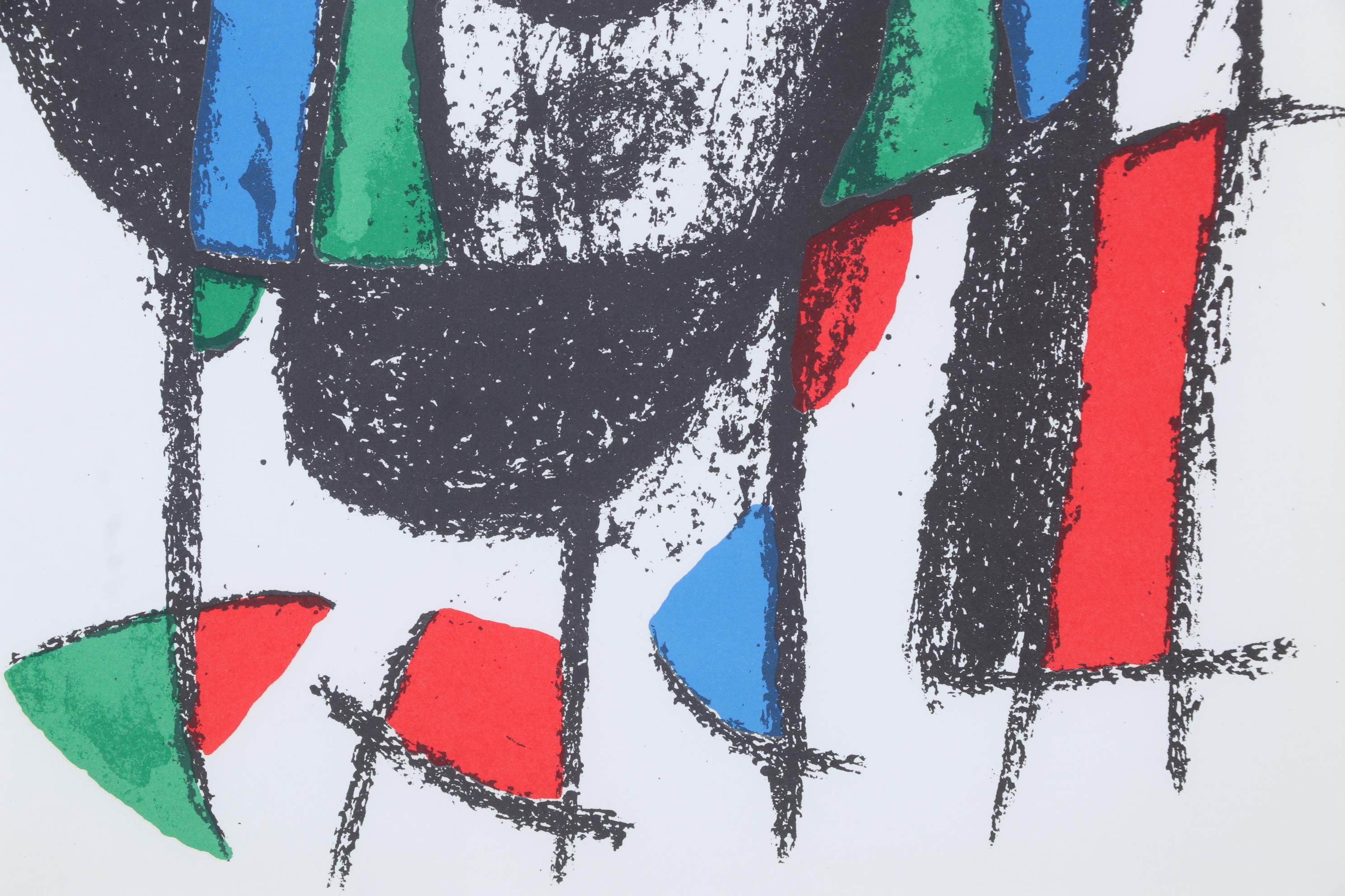 Joan Miró Color Lithograph From "Lithographs II," 1975