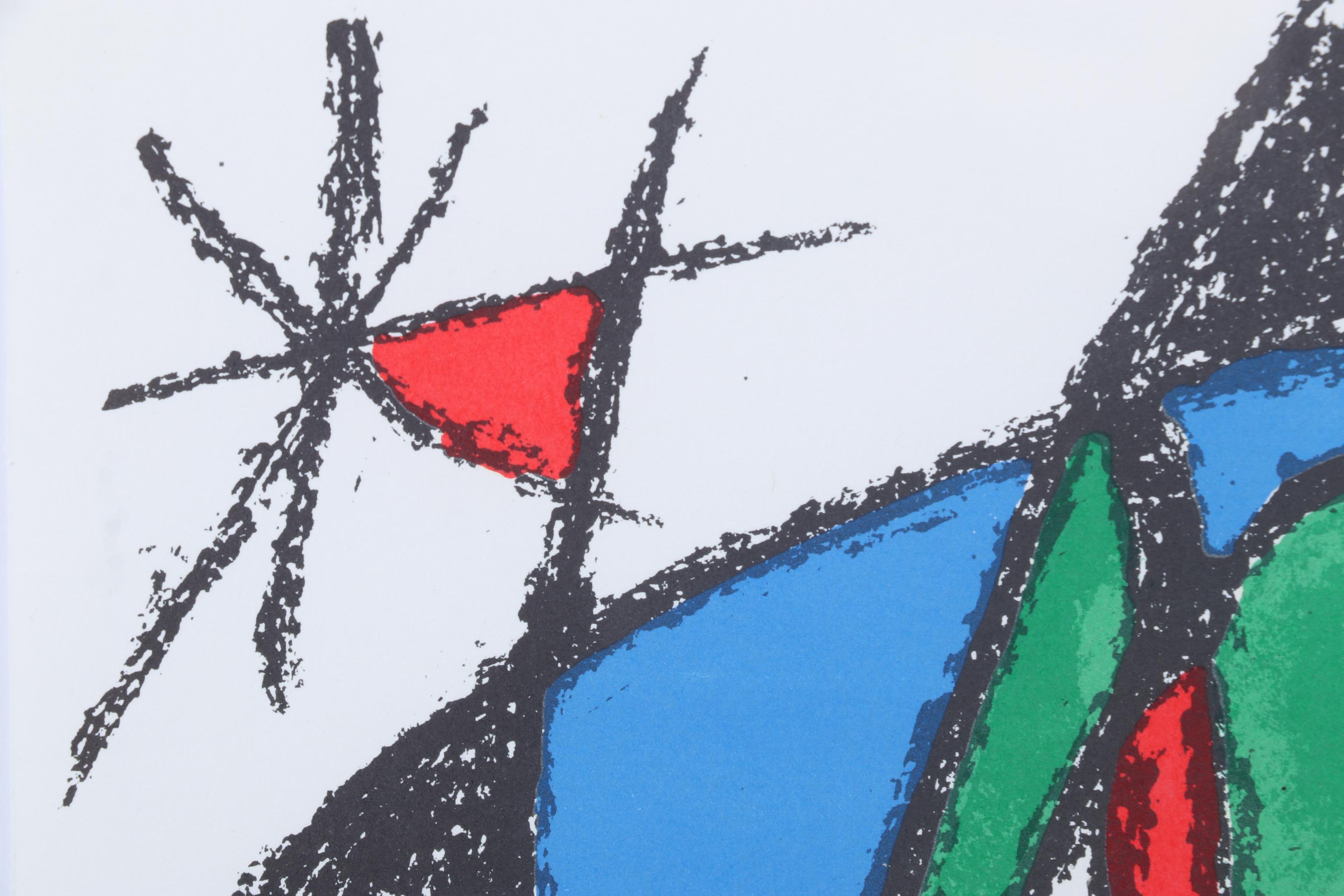 Joan Miró Color Lithograph From "Lithographs II," 1975