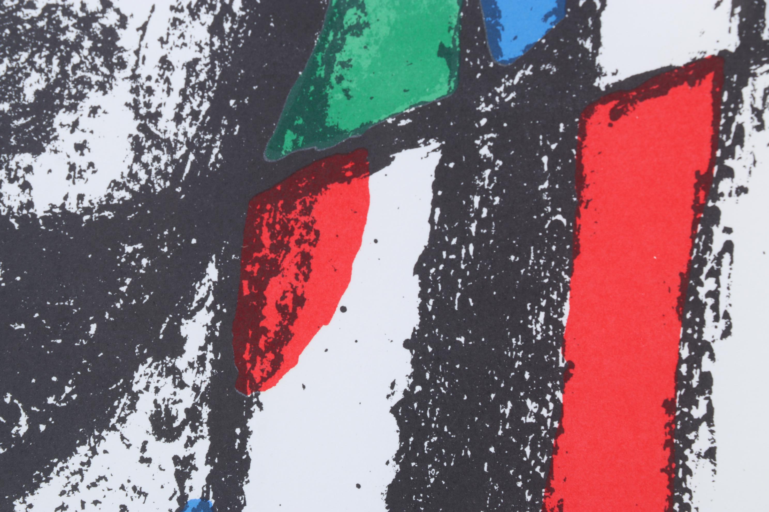 Joan Miró Color Lithograph From "Lithographs II," 1975