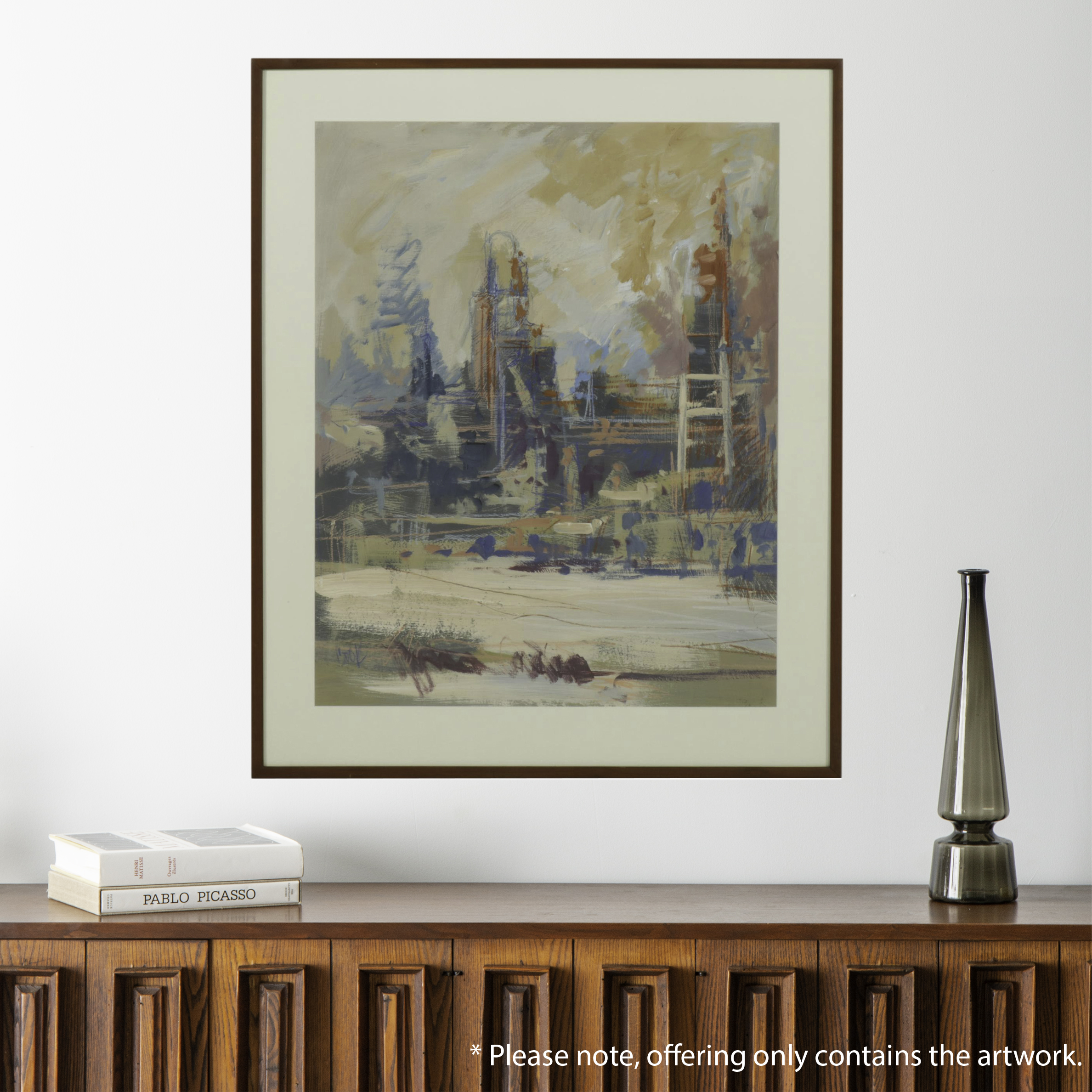 Mixed Media Abstract Landscape Attributed to James Pringle Cook