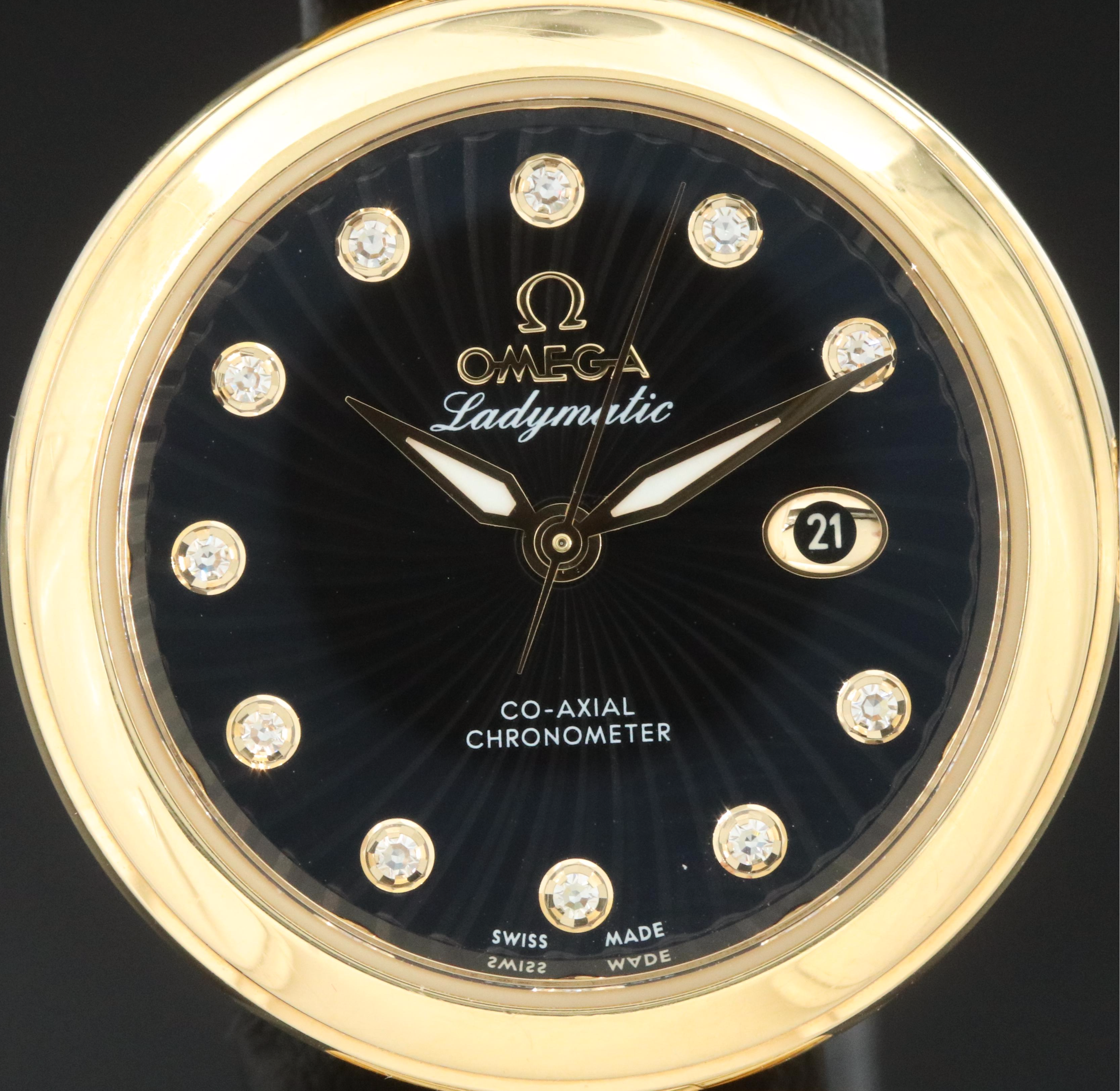Omega DeVille Ladymatic 18K Gold Automatic Watch