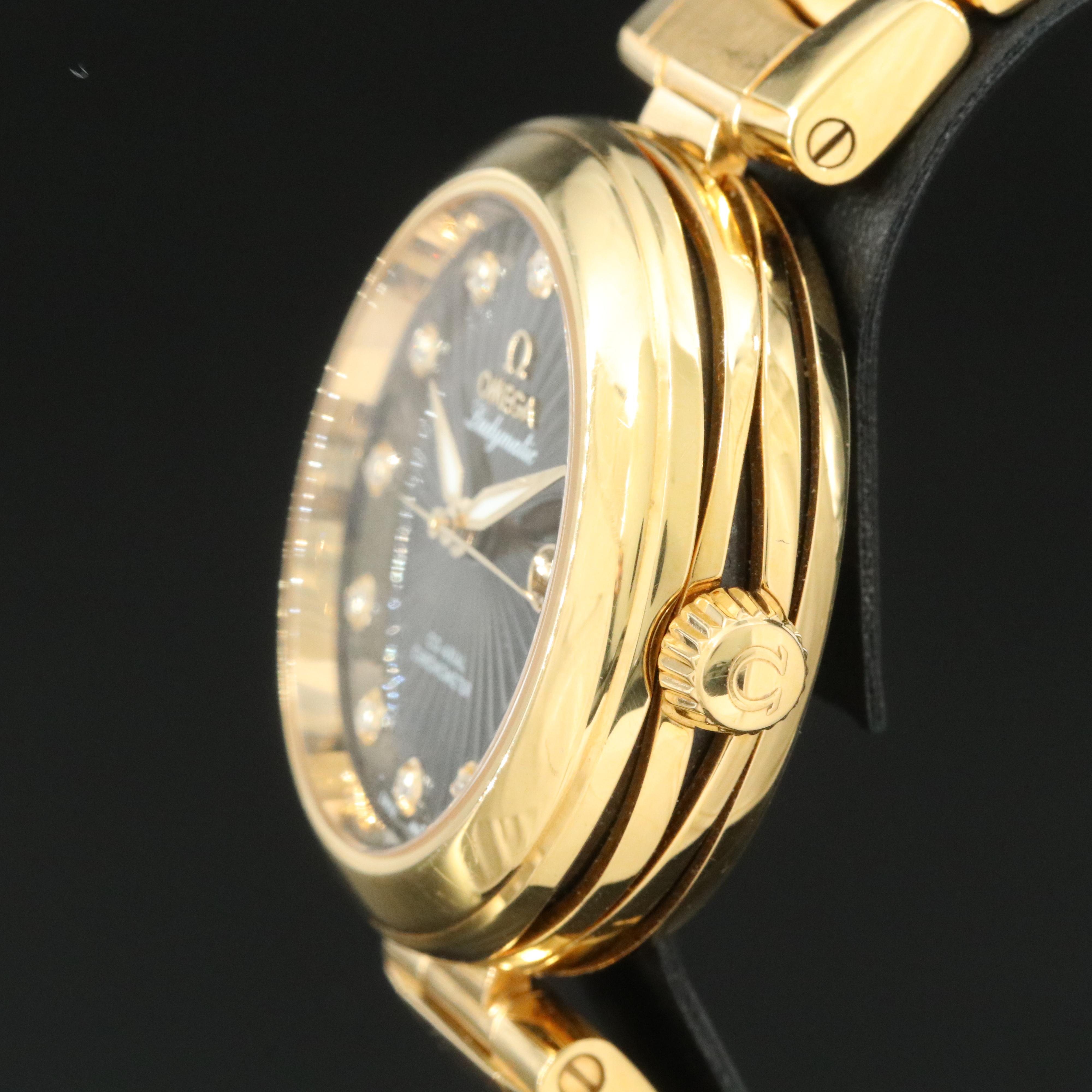 Omega DeVille Ladymatic 18K Gold Automatic Watch