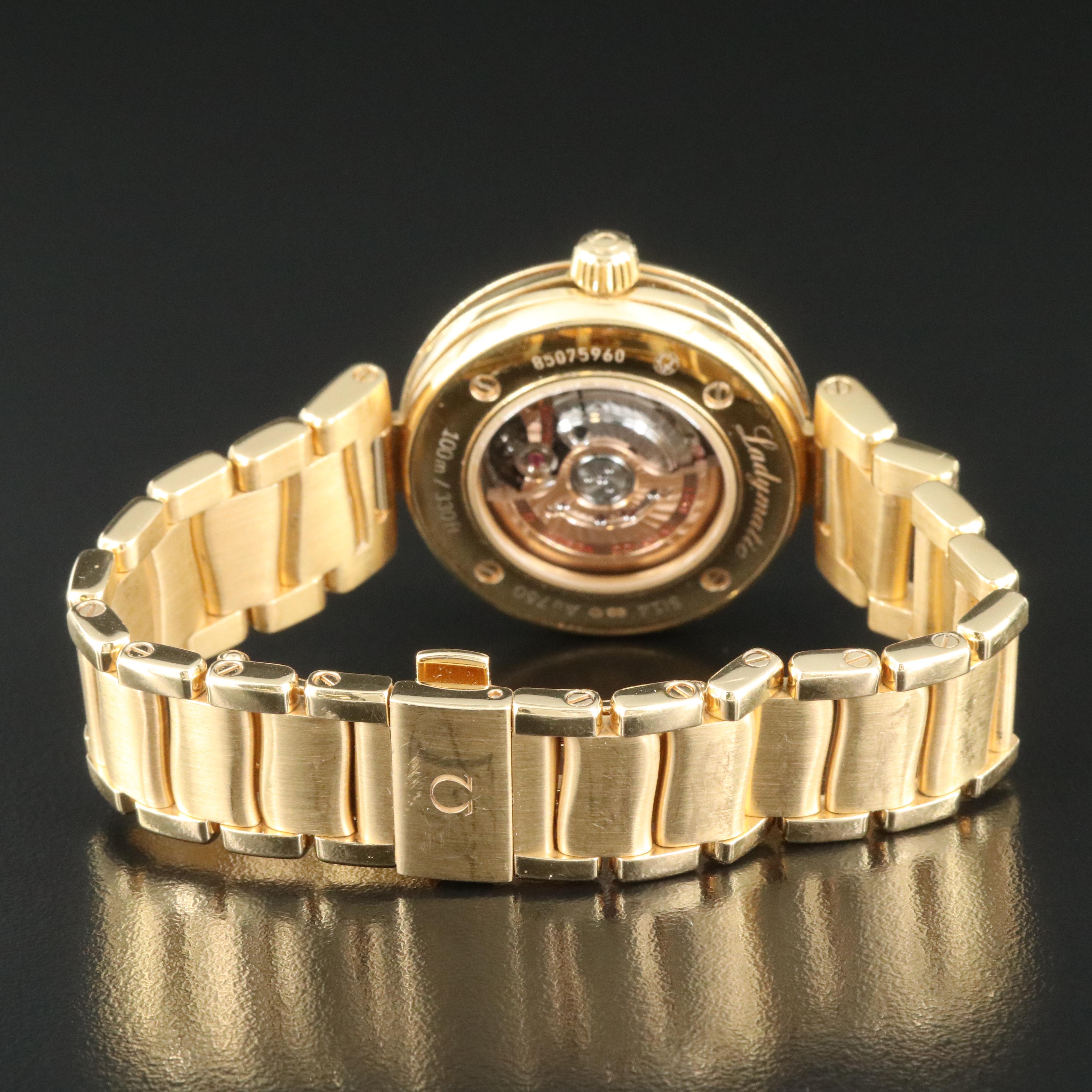 Omega DeVille Ladymatic 18K Gold Automatic Watch