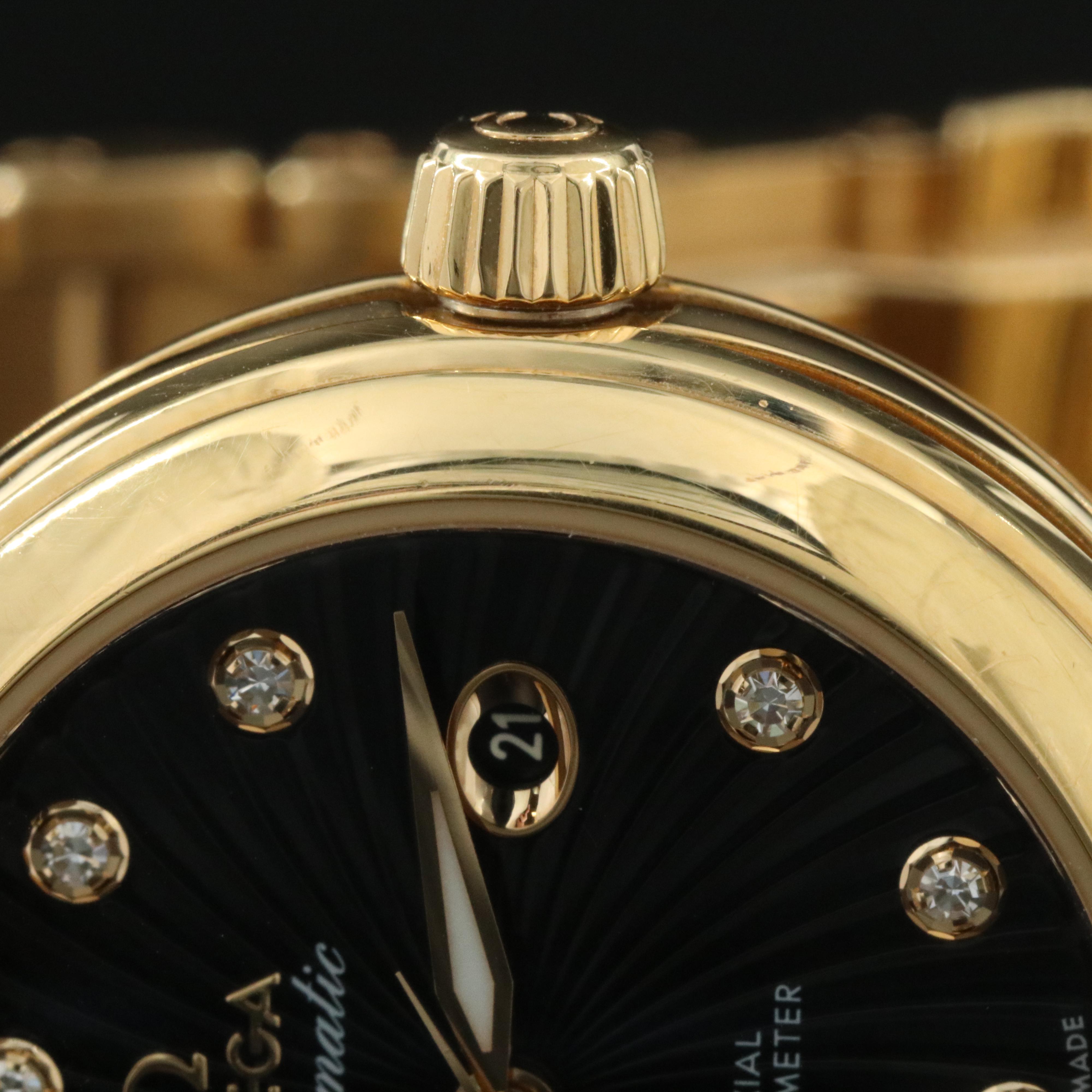 Omega DeVille Ladymatic 18K Gold Automatic Watch