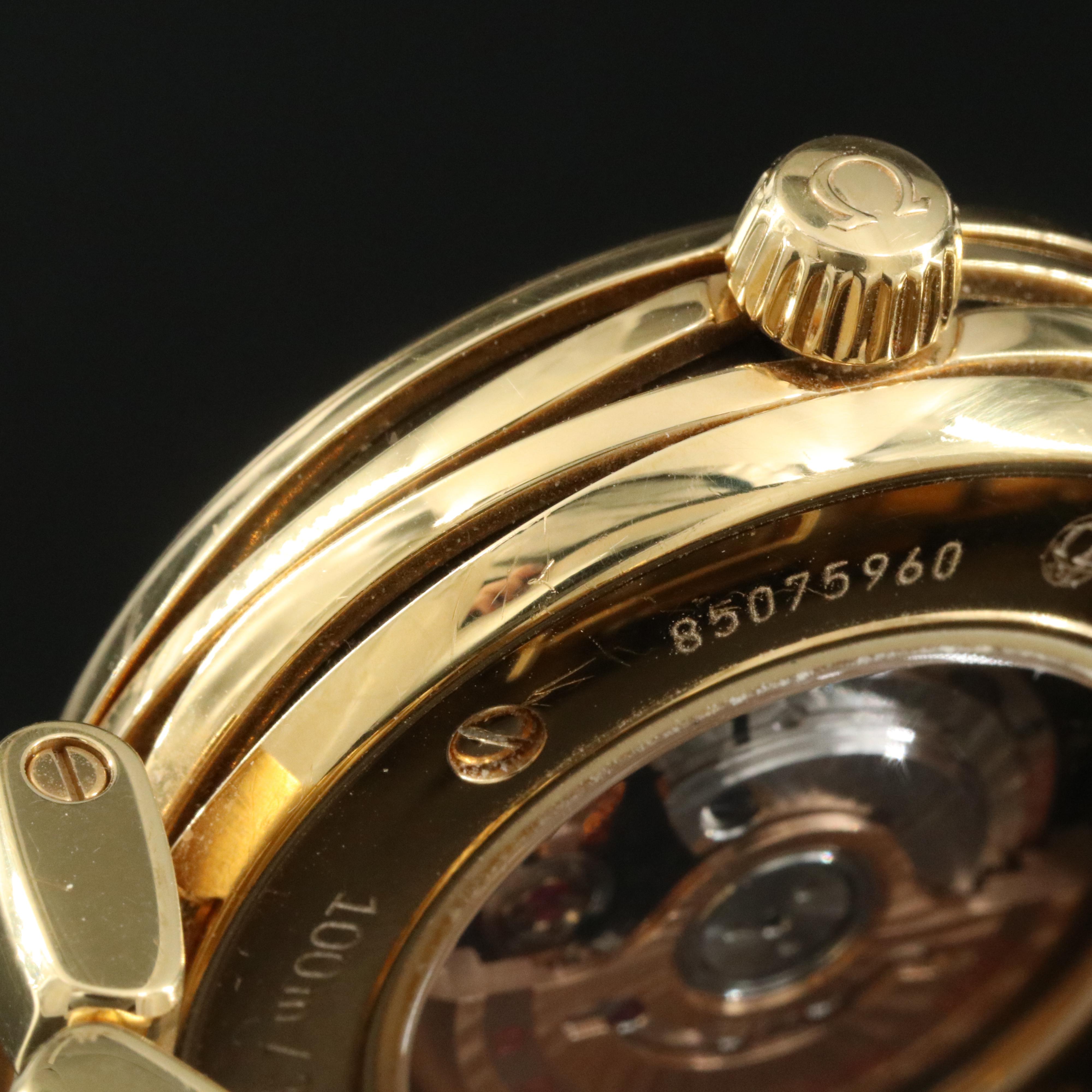 Omega DeVille Ladymatic 18K Gold Automatic Watch