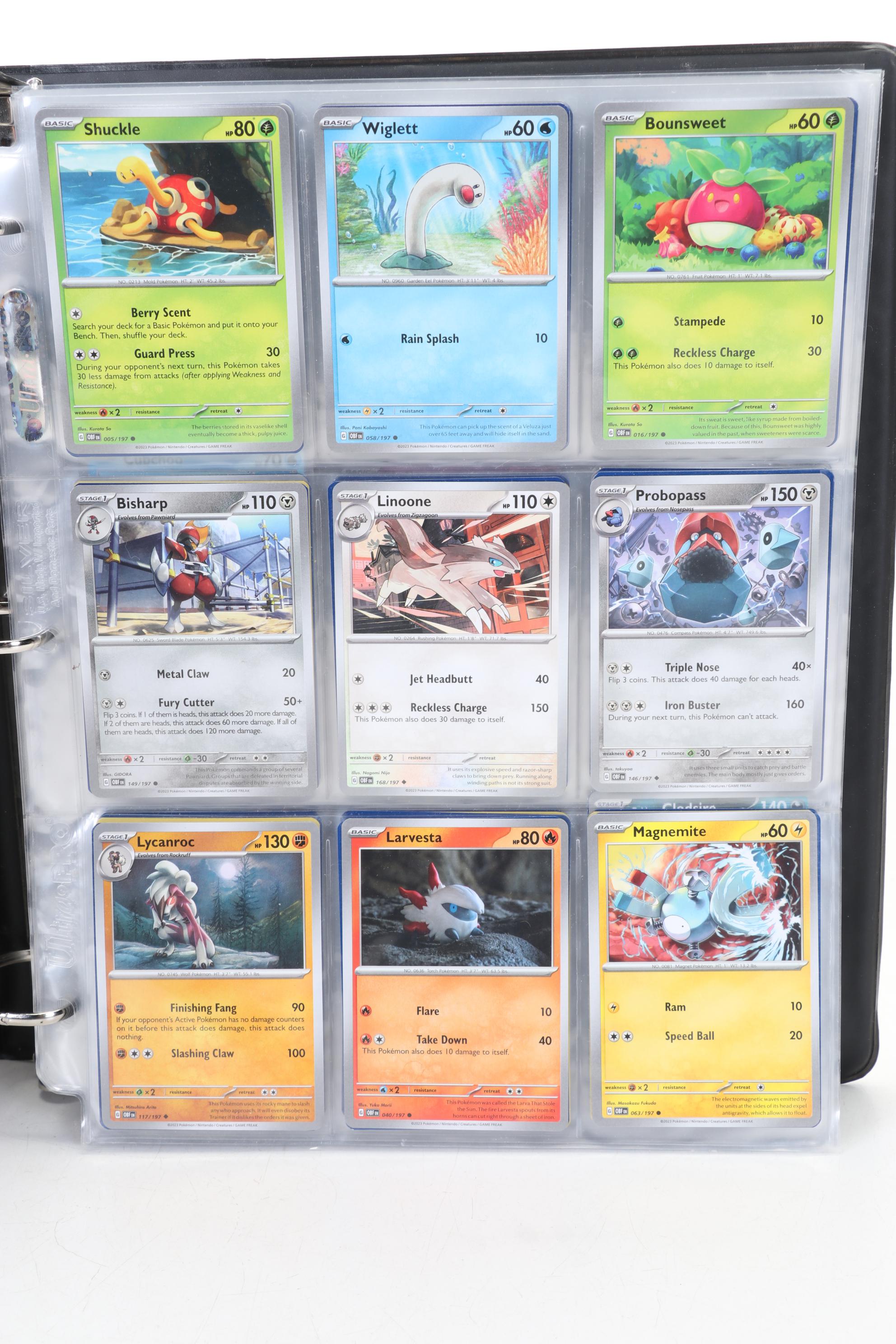 Pokémon Card Collection Featuring Holo Cards