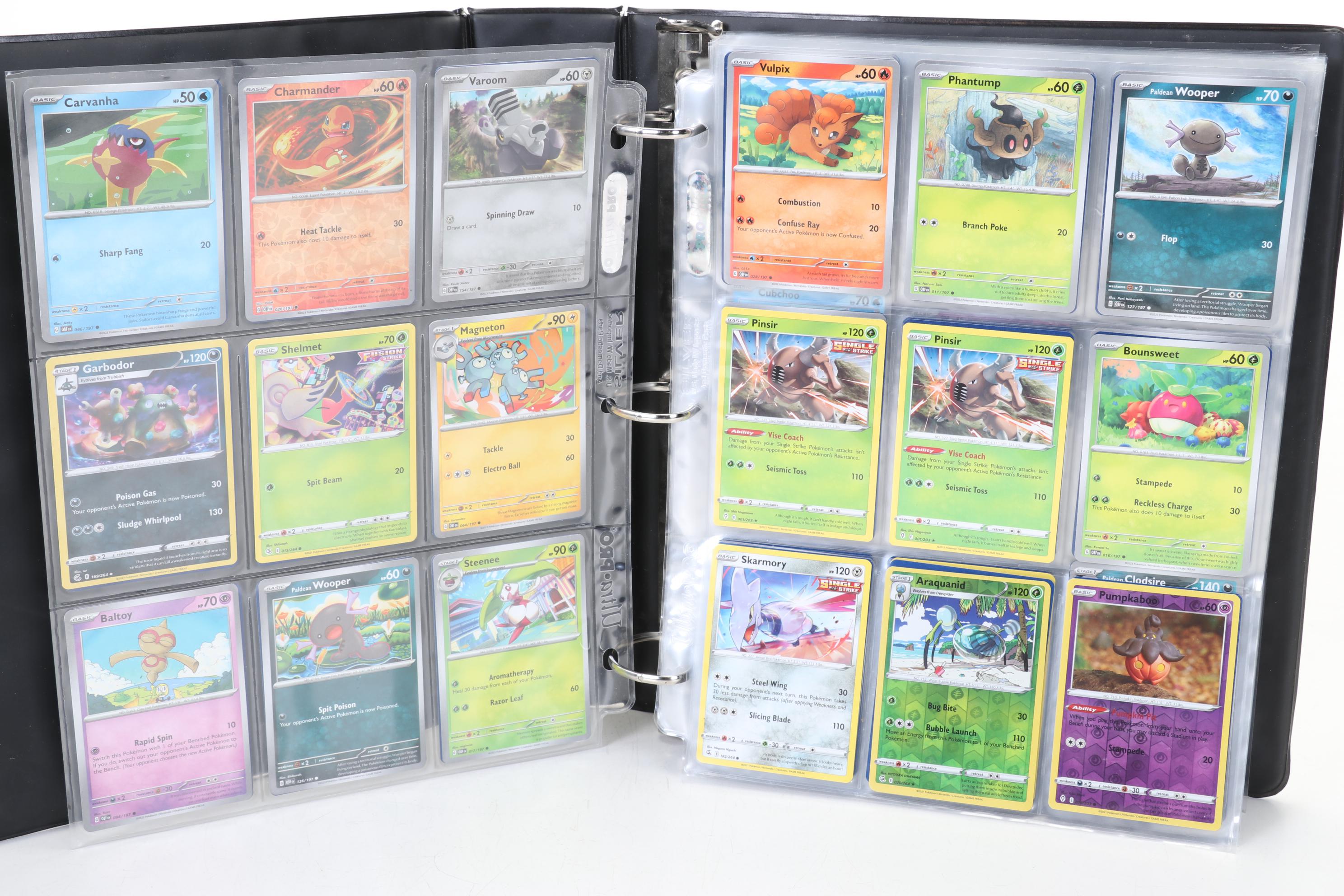 Pokémon Card Collection Featuring Holo Cards