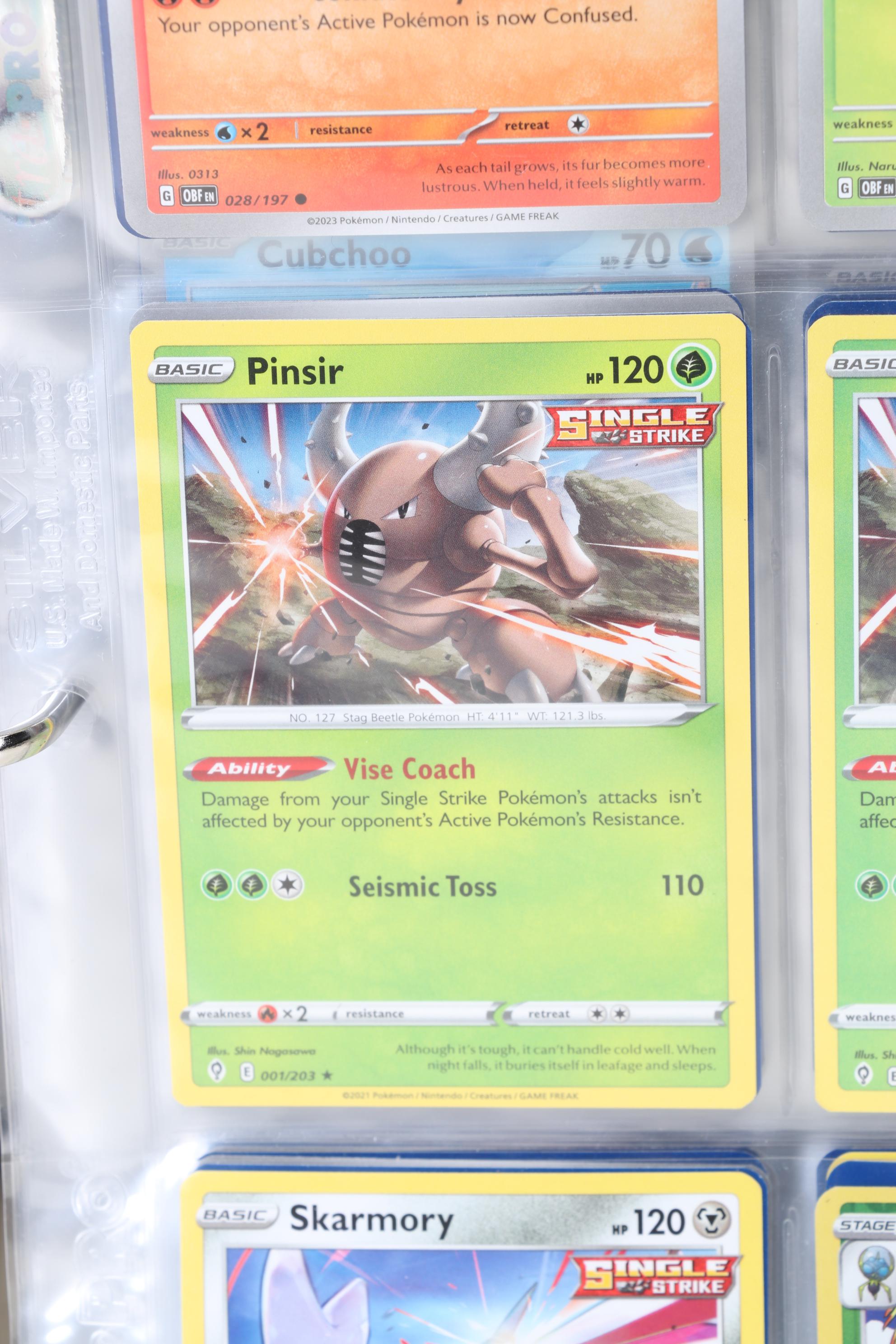 Pokémon Card Collection Featuring Holo Cards