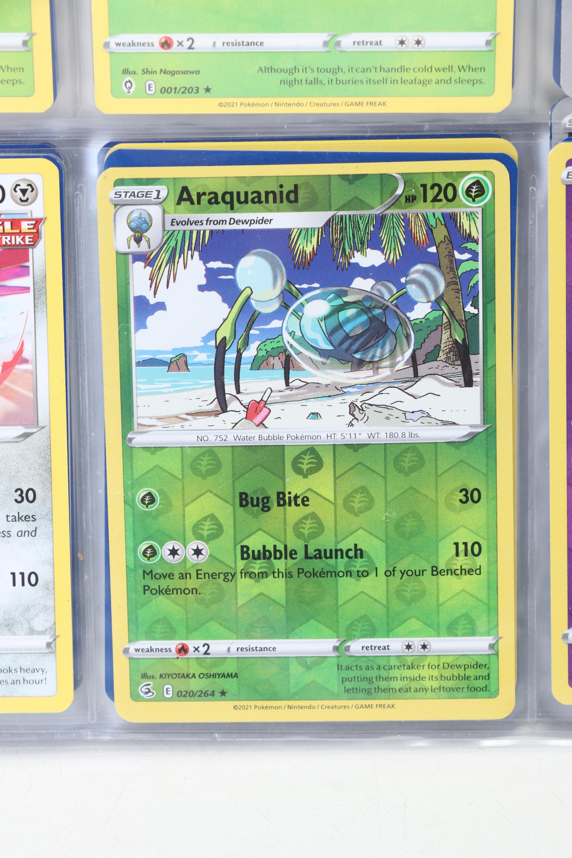 Pokémon Card Collection Featuring Holo Cards