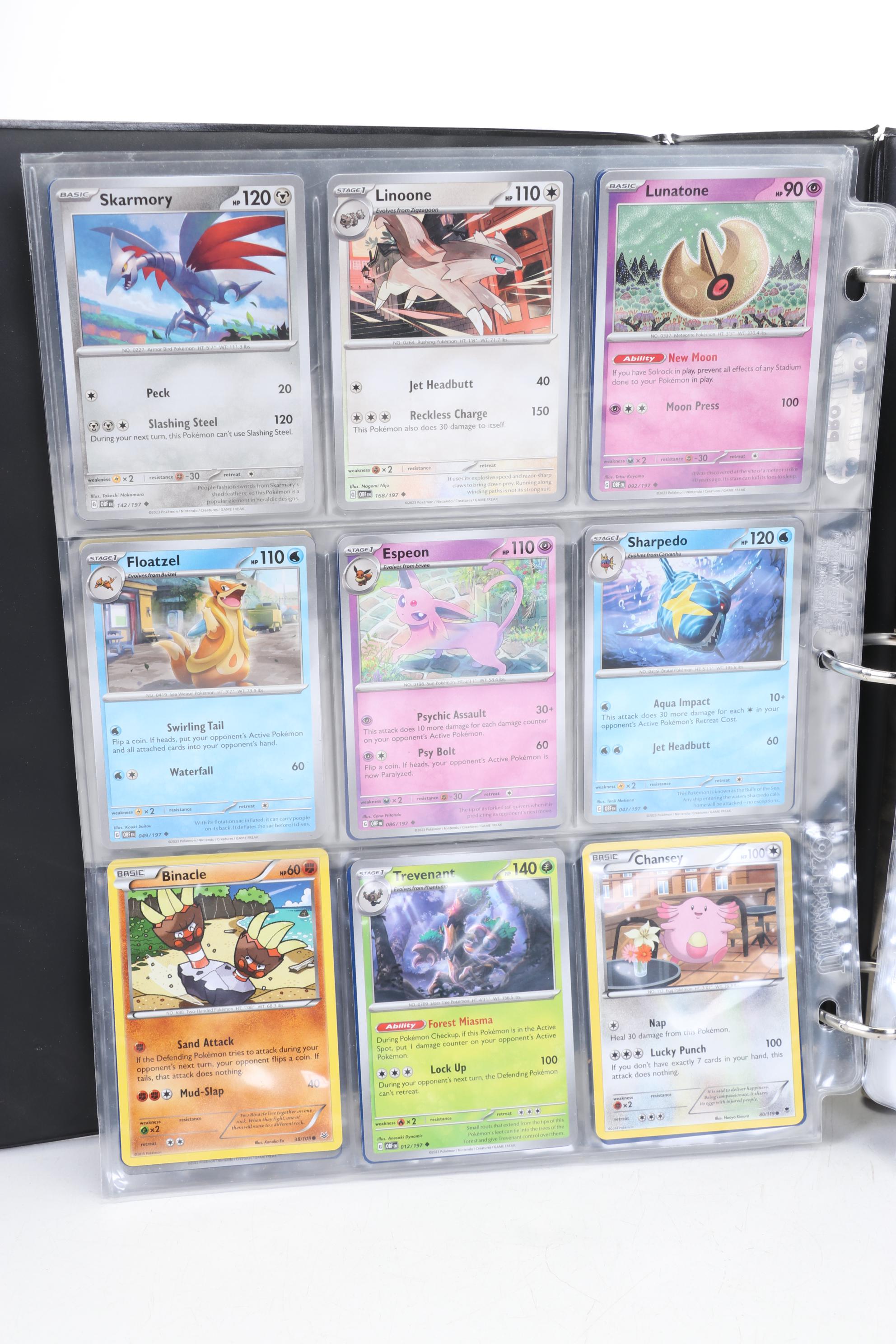 Pokémon Card Collection Featuring Holo Cards
