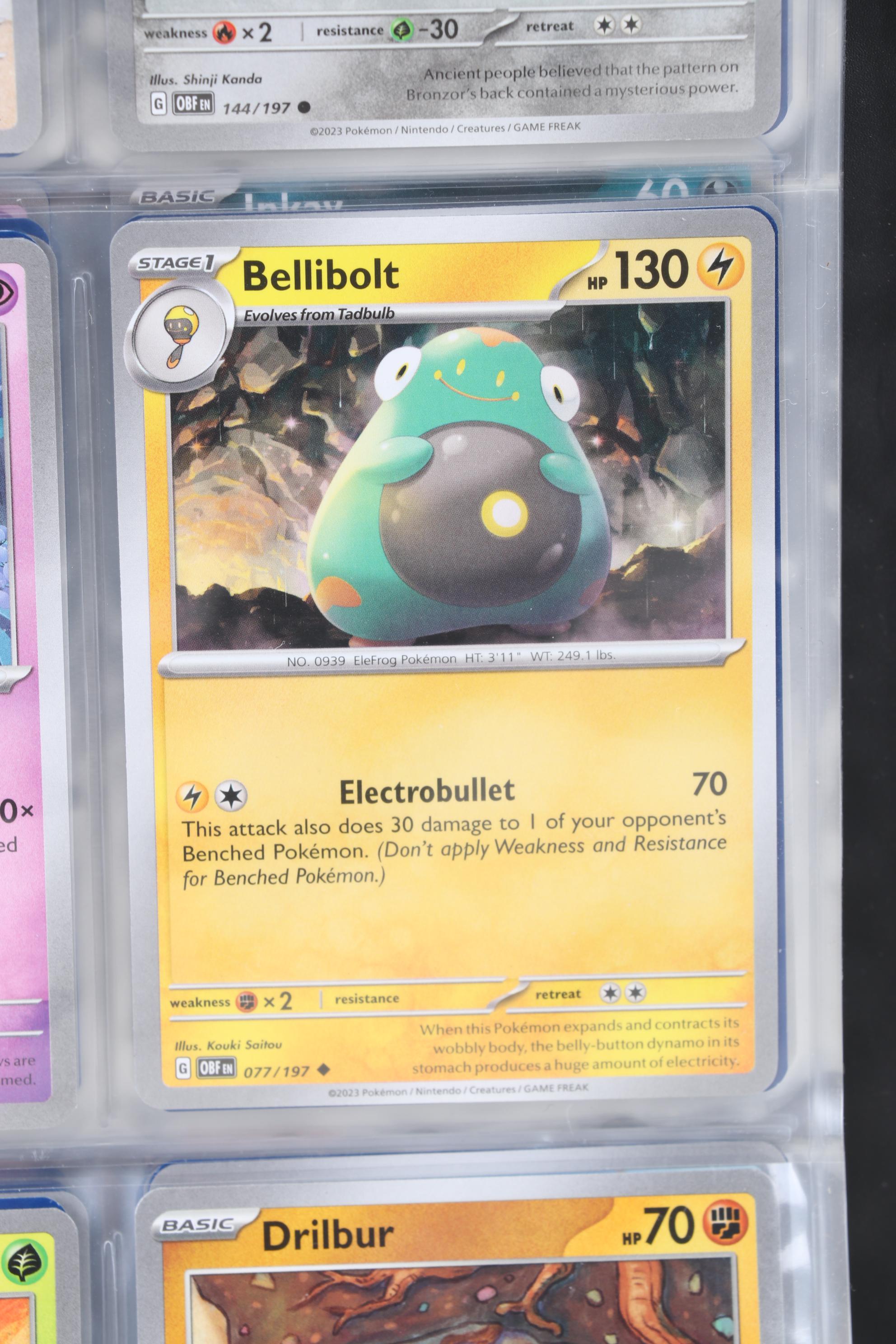 Pokémon Card Collection Featuring Holo Cards