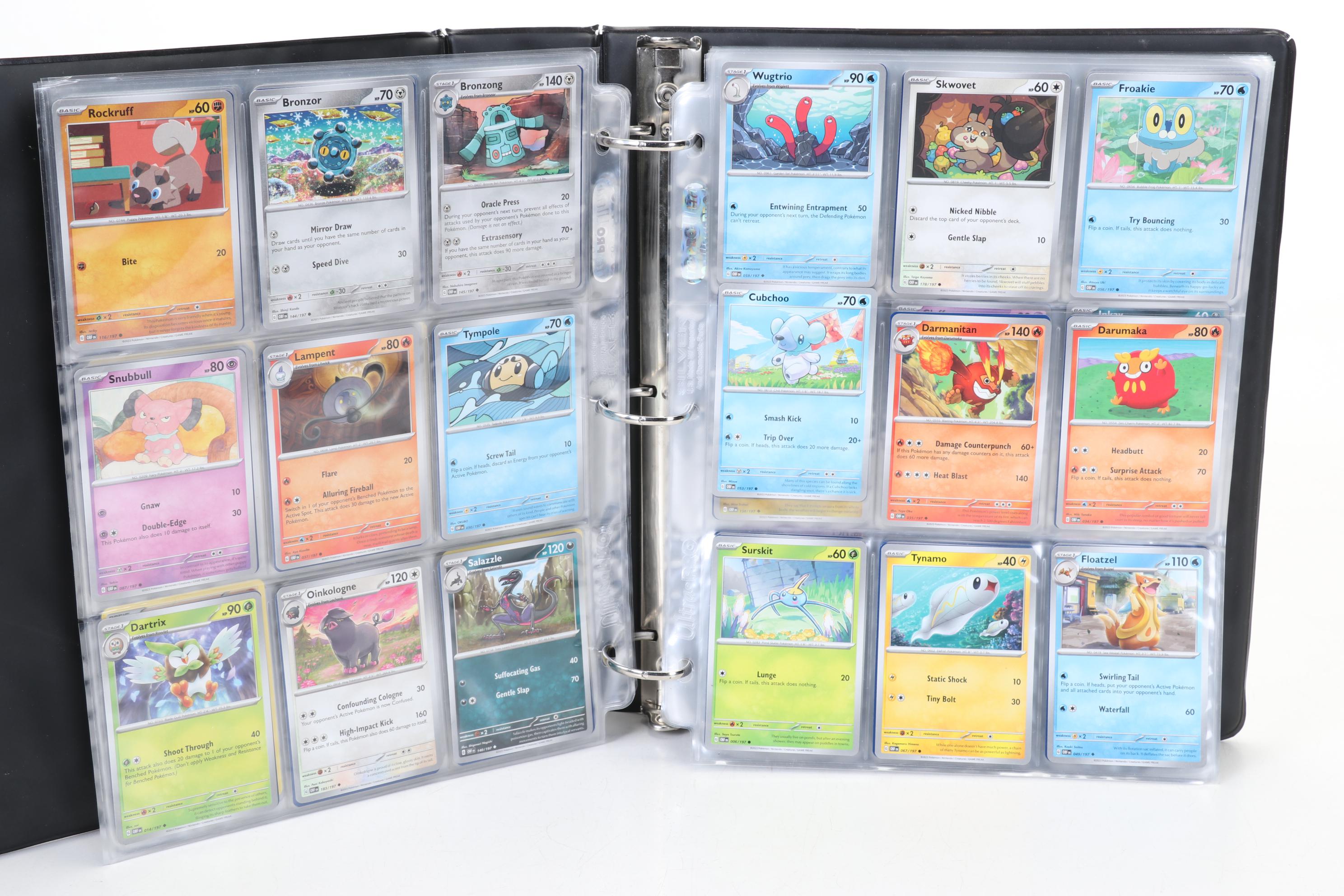 Pokémon Card Collection Featuring Holo Cards