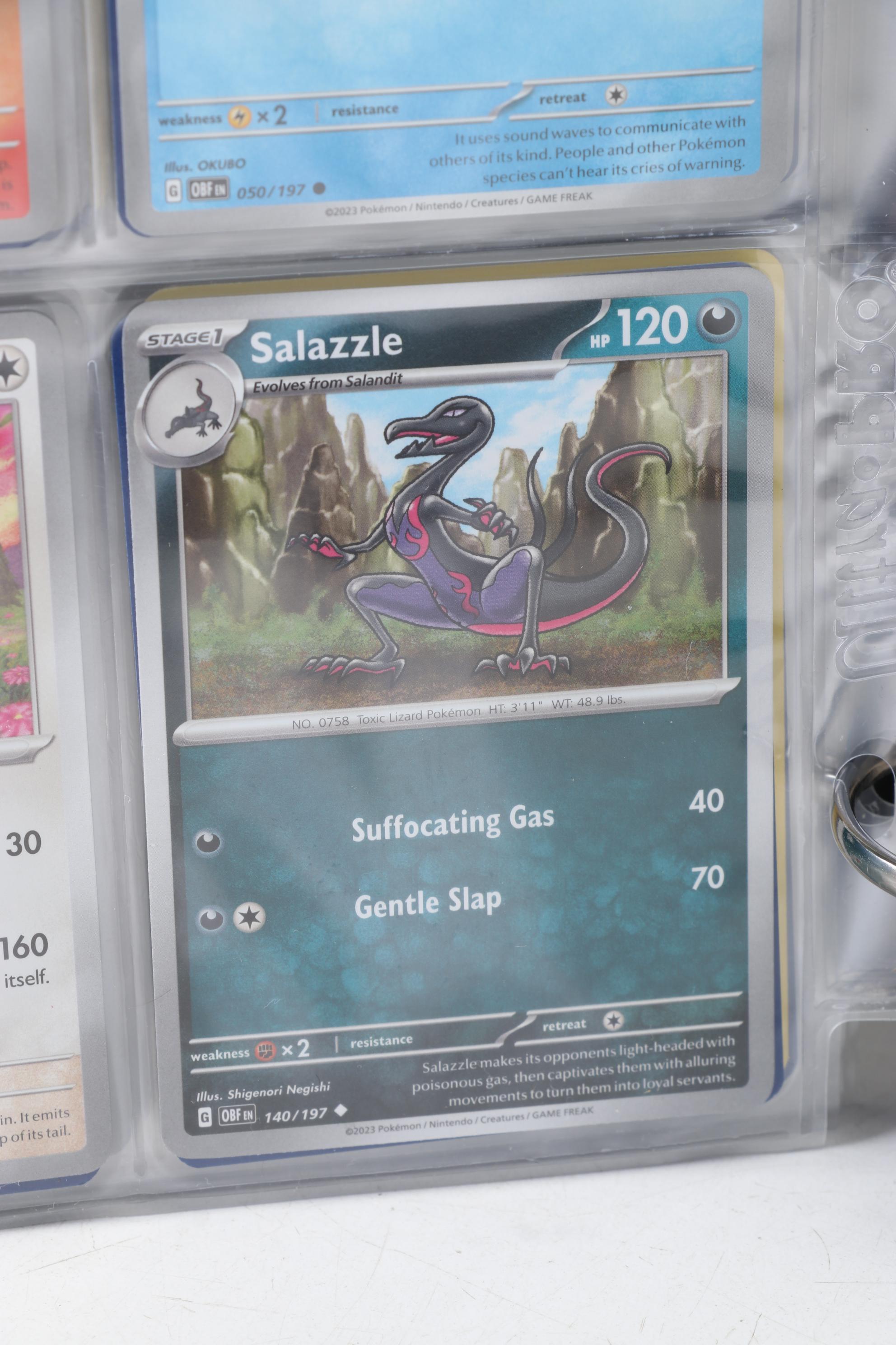 Pokémon Card Collection Featuring Holo Cards