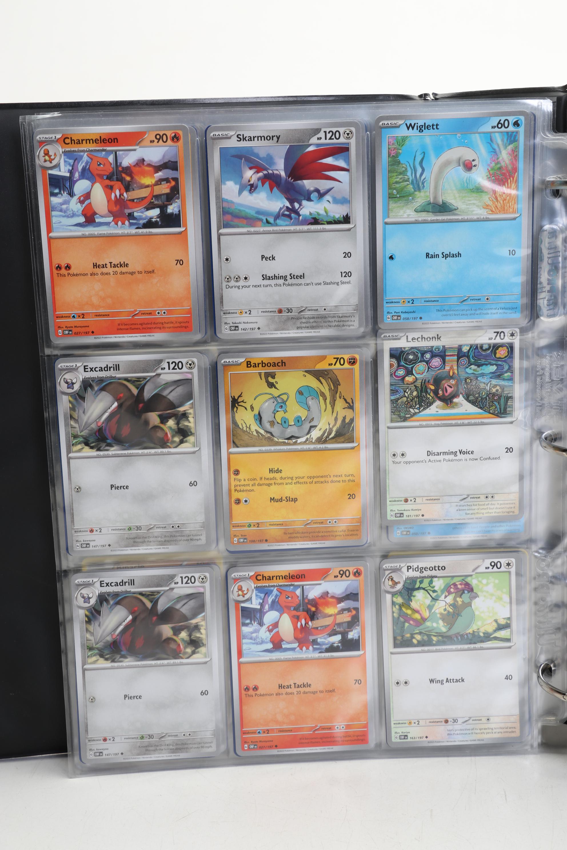 Pokémon Card Collection Featuring Holo Cards