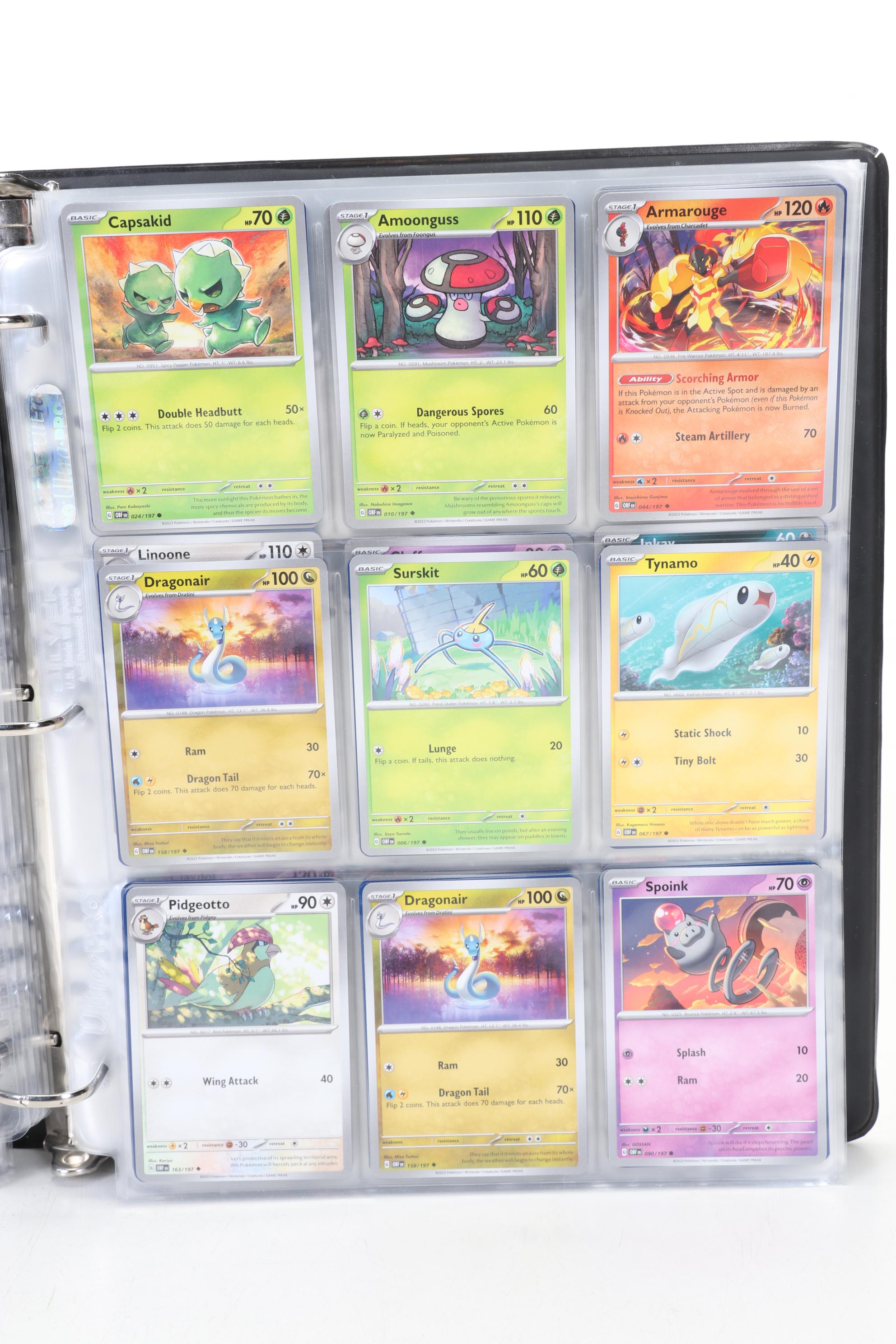 Pokémon Card Collection Featuring Holo Cards