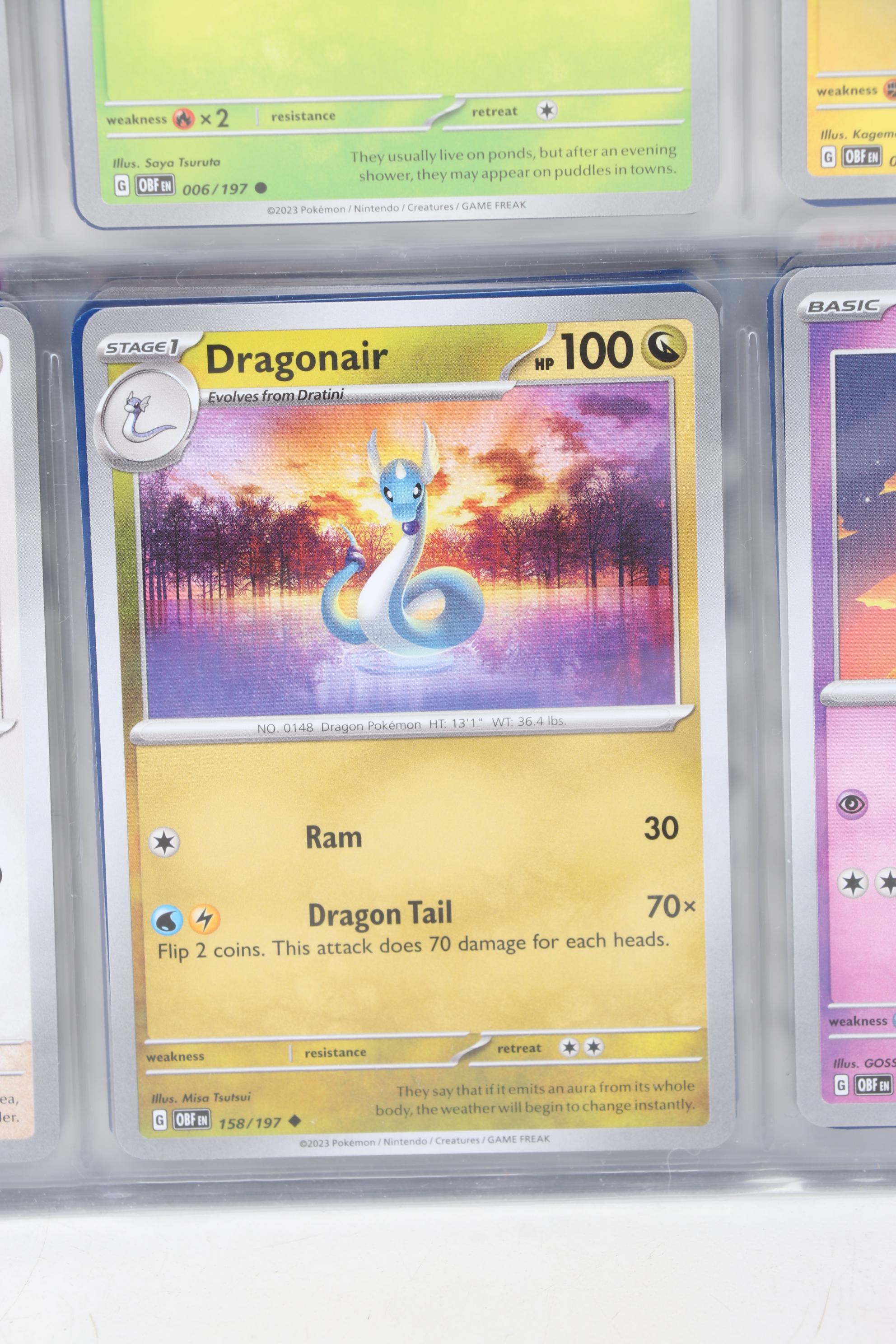 Pokémon Card Collection Featuring Holo Cards