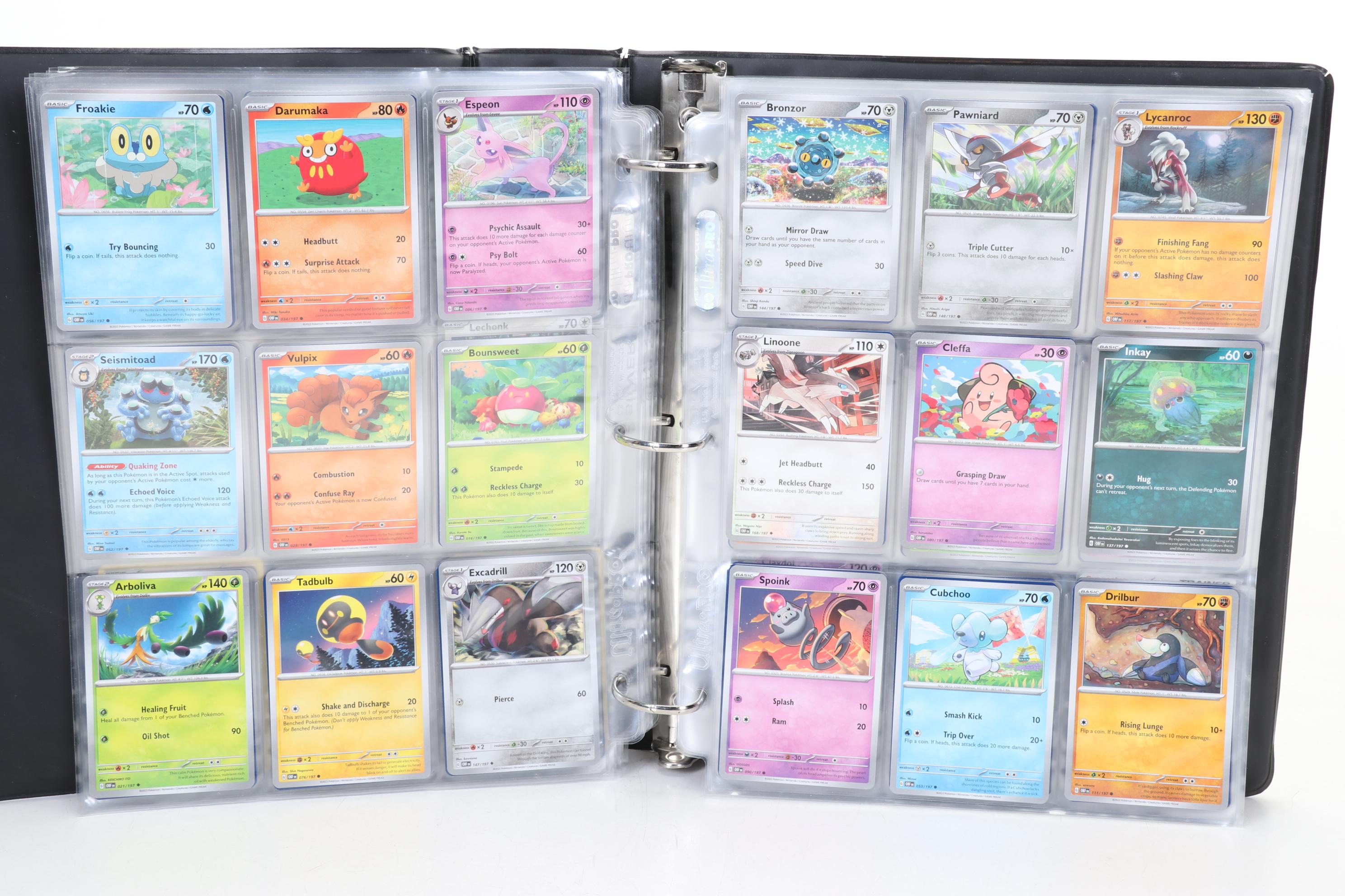 Pokémon Card Collection Featuring Holo Cards