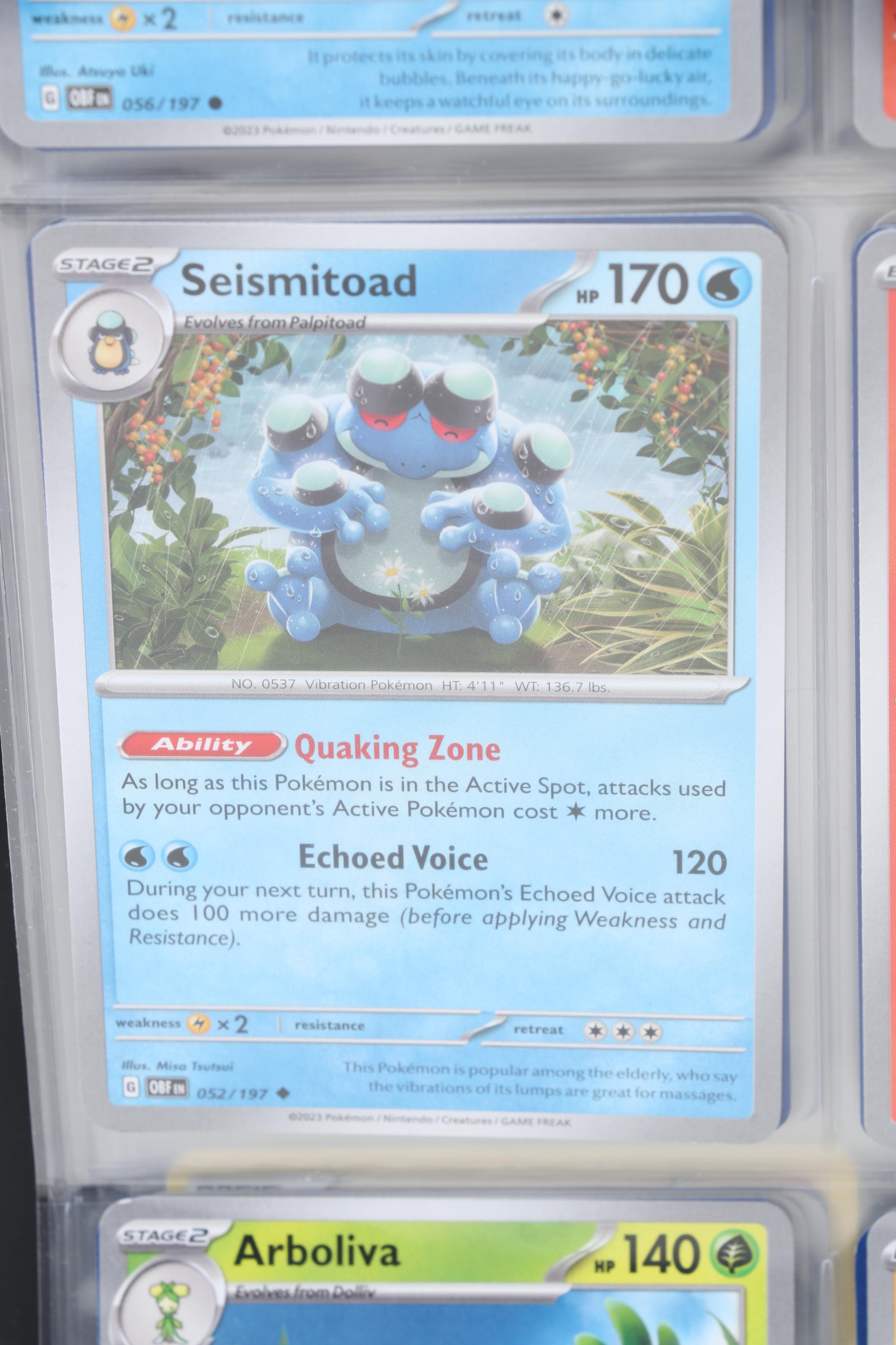 Pokémon Card Collection Featuring Holo Cards