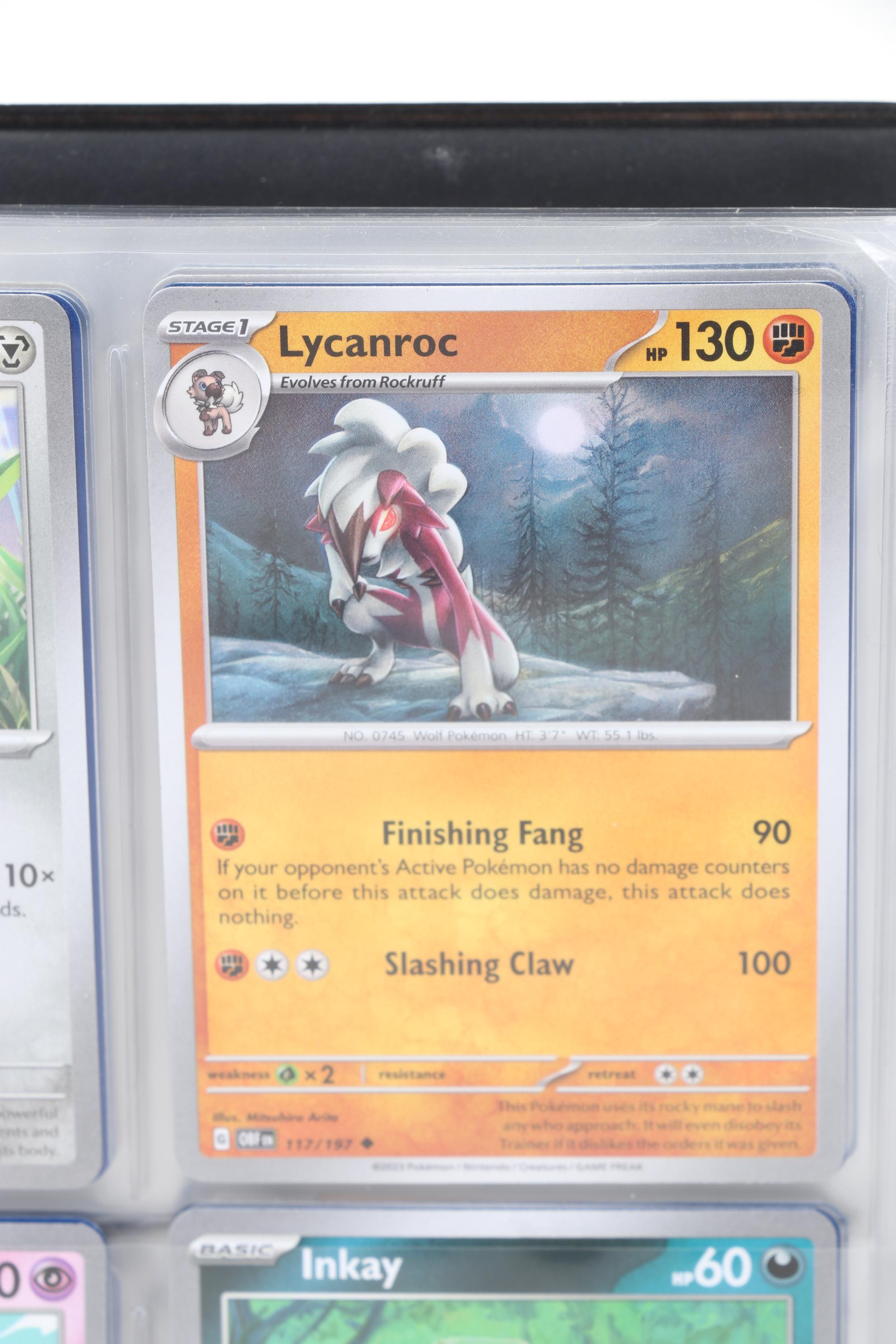 Pokémon Card Collection Featuring Holo Cards