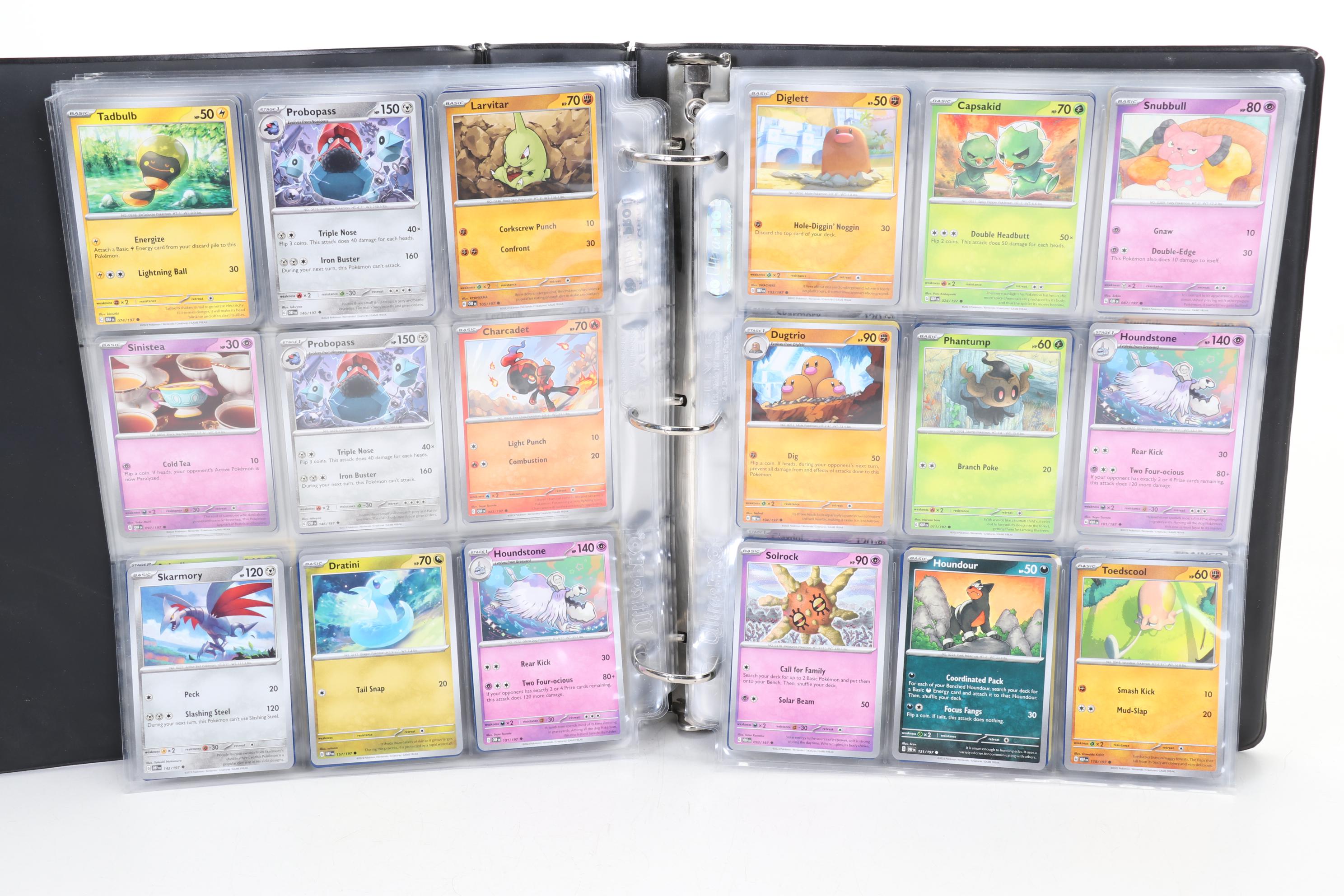 Pokémon Card Collection Featuring Holo Cards