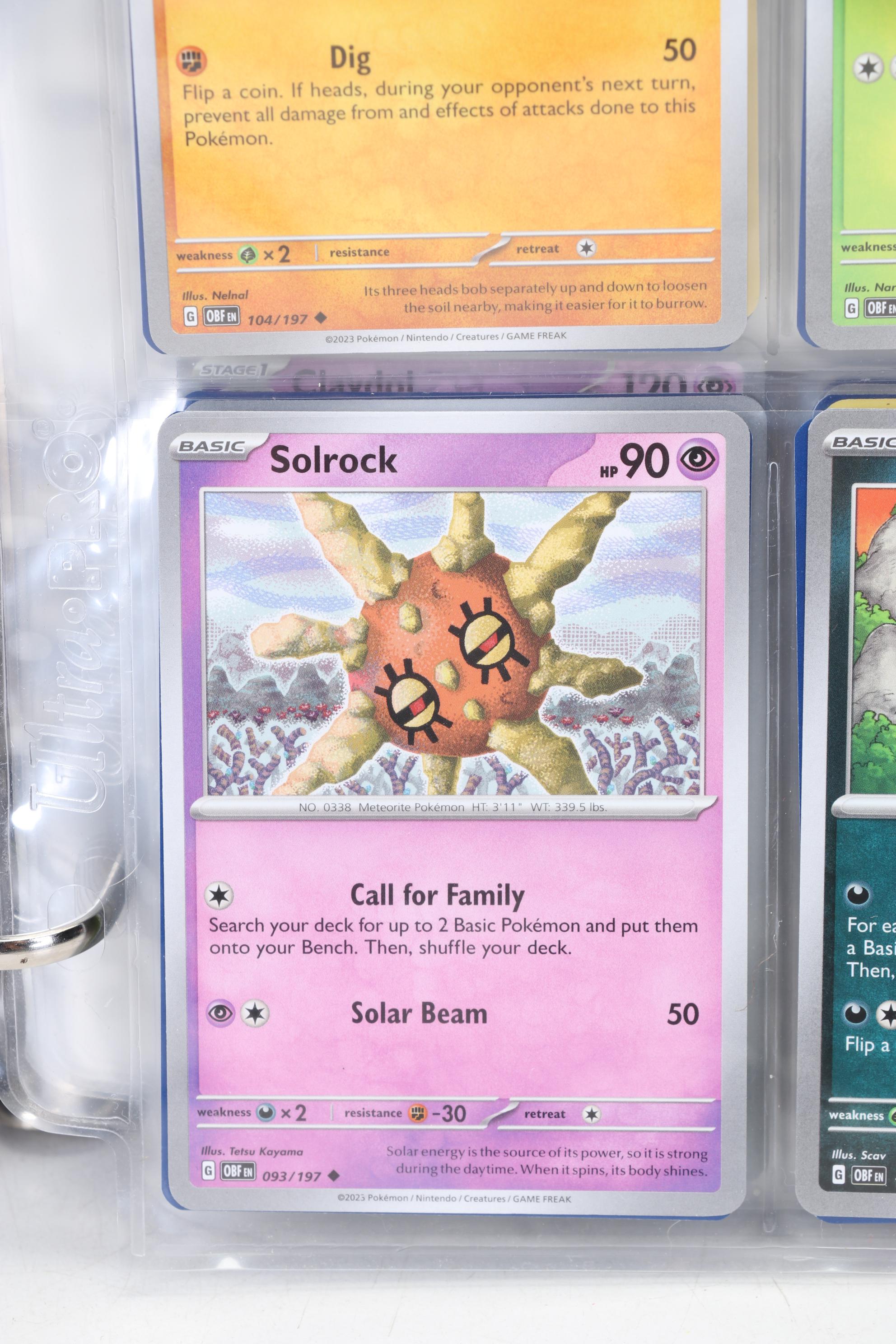 Pokémon Card Collection Featuring Holo Cards