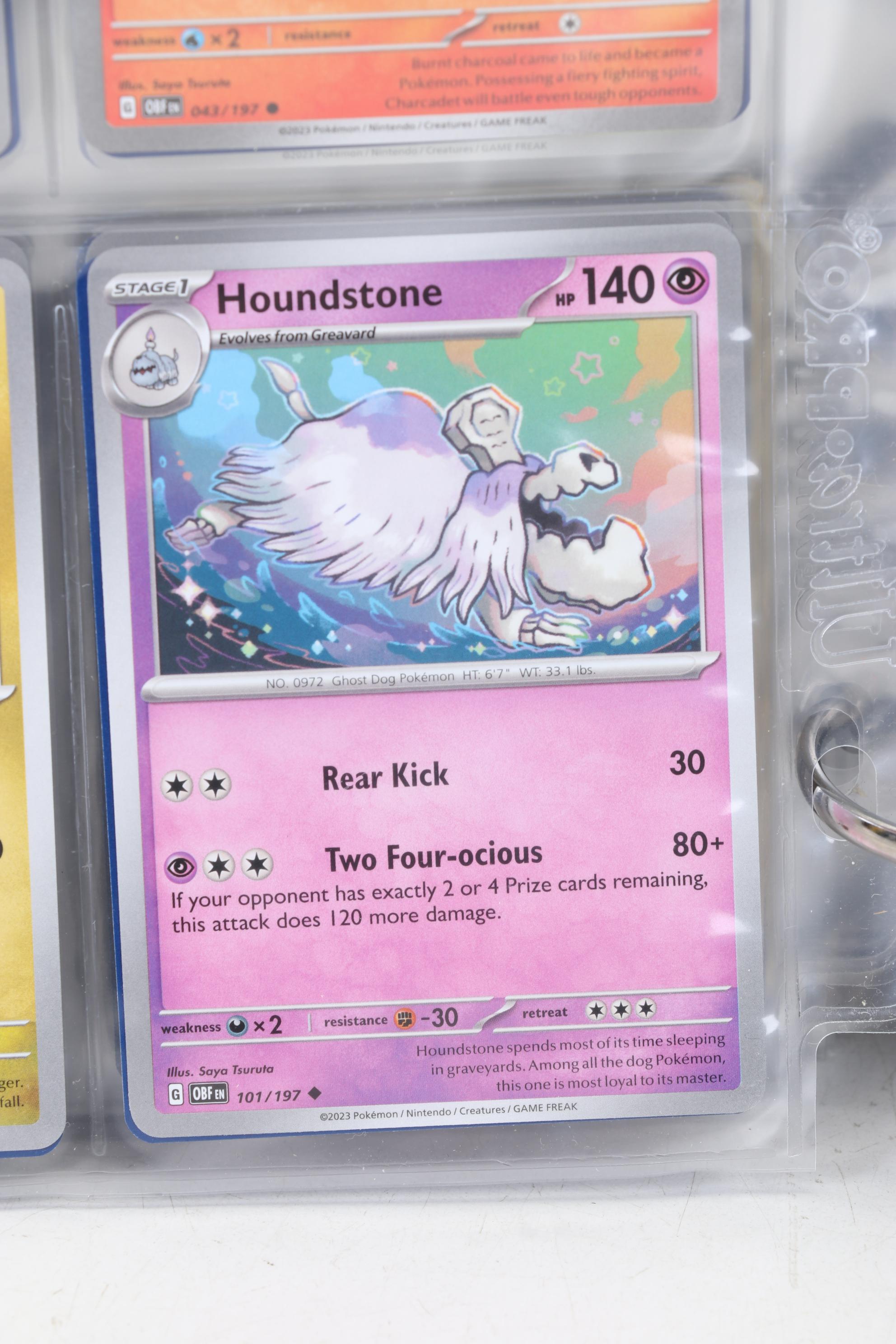 Pokémon Card Collection Featuring Holo Cards