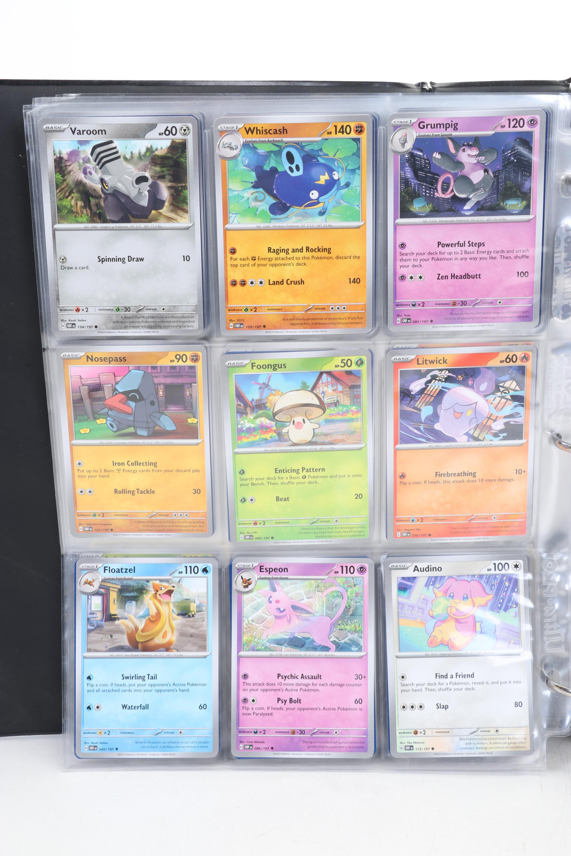 Pokémon Card Collection Featuring Holo Cards