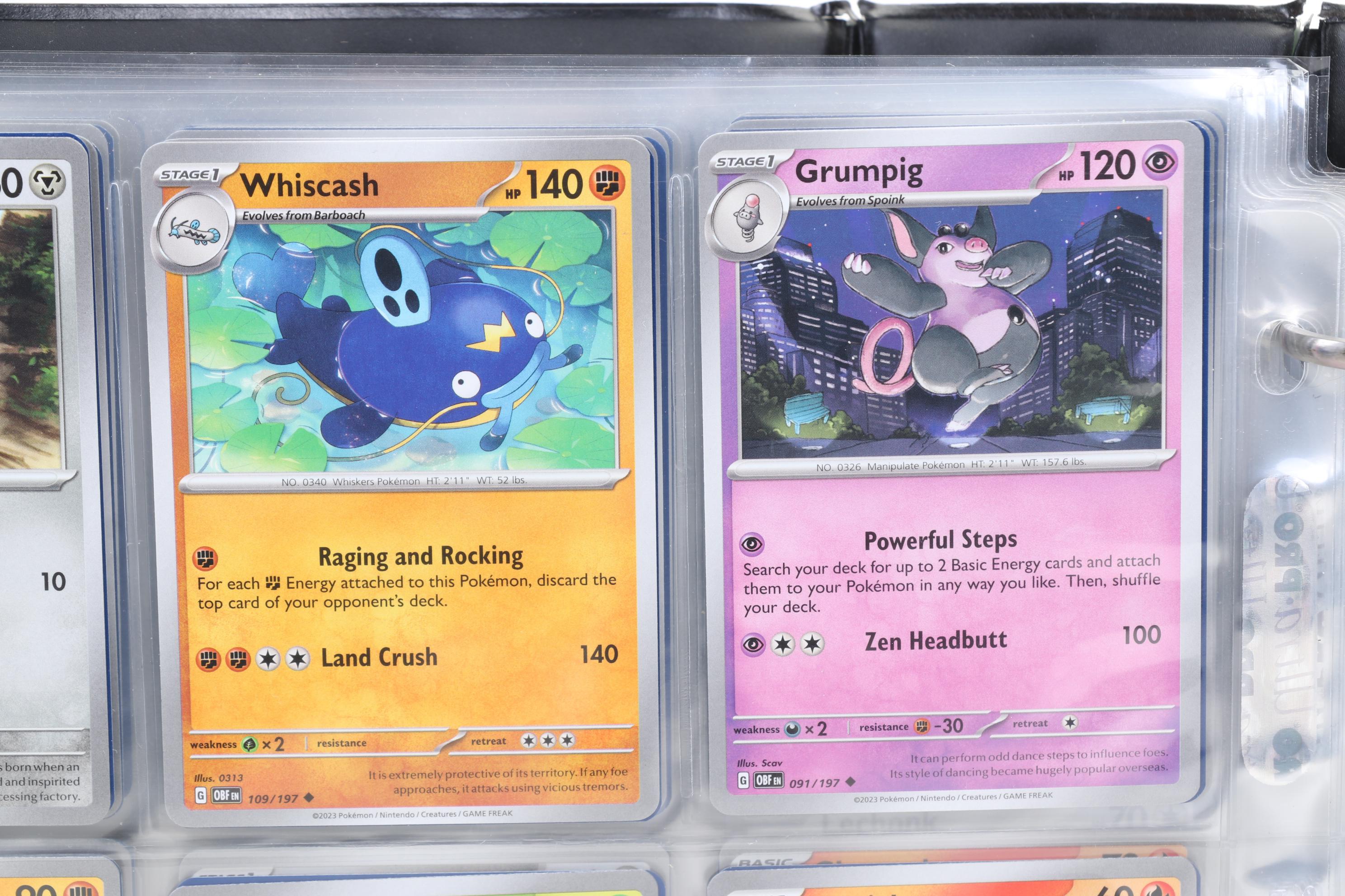 Pokémon Card Collection Featuring Holo Cards